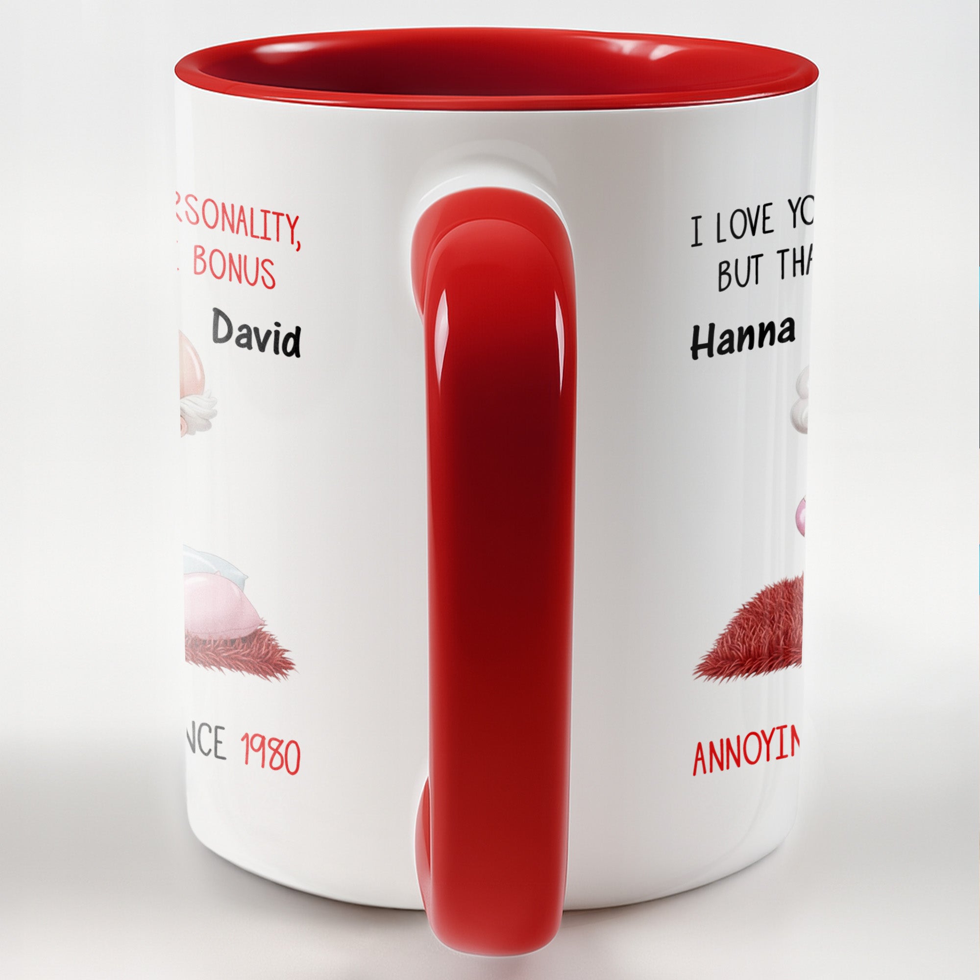 Personalized I Love You For Your Personality And More Accent Mug Gifts For Married Couples - Image 6