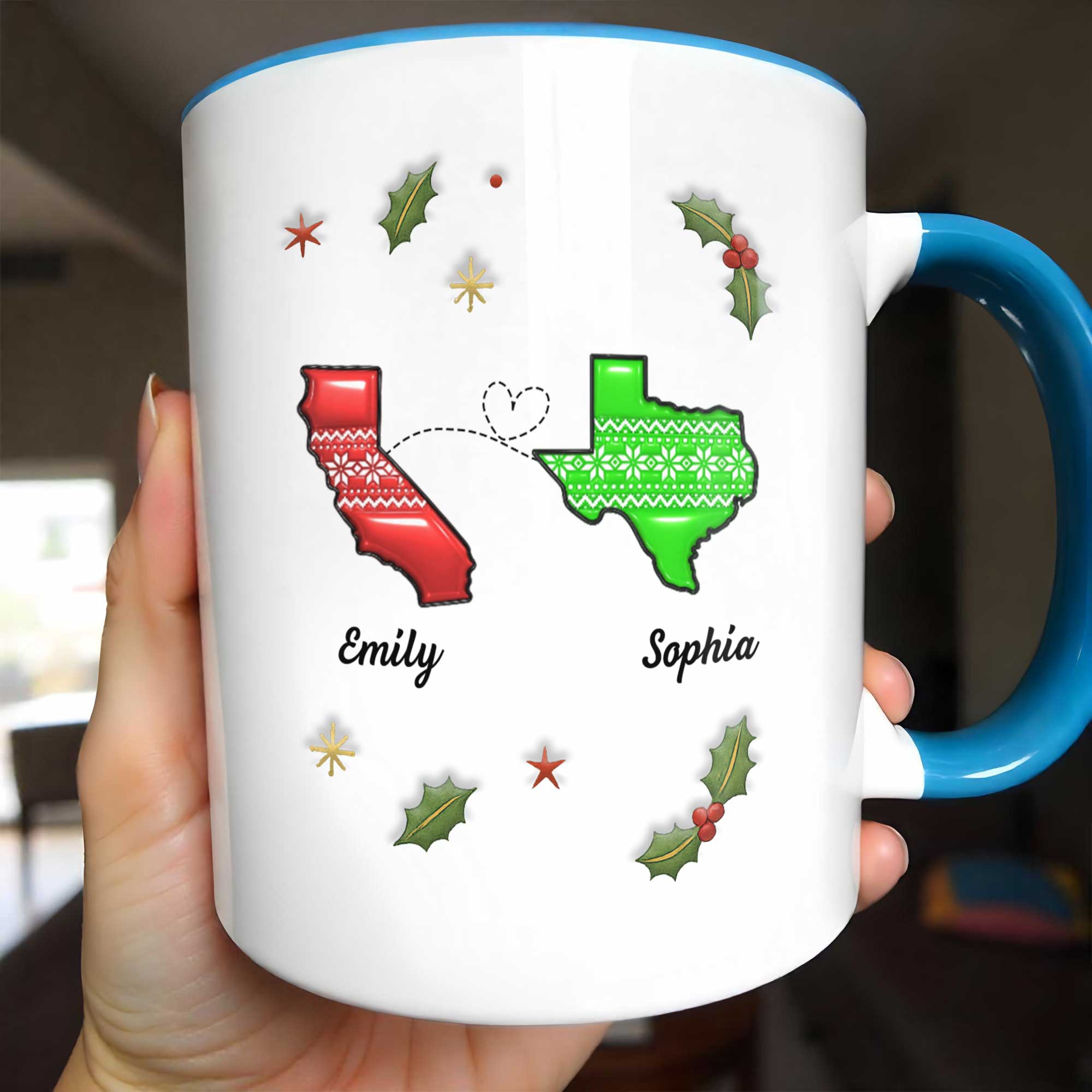 Personalized I Wish We Lived Closer Accent Mug Best Christmas Gifts For Friends - Image 3