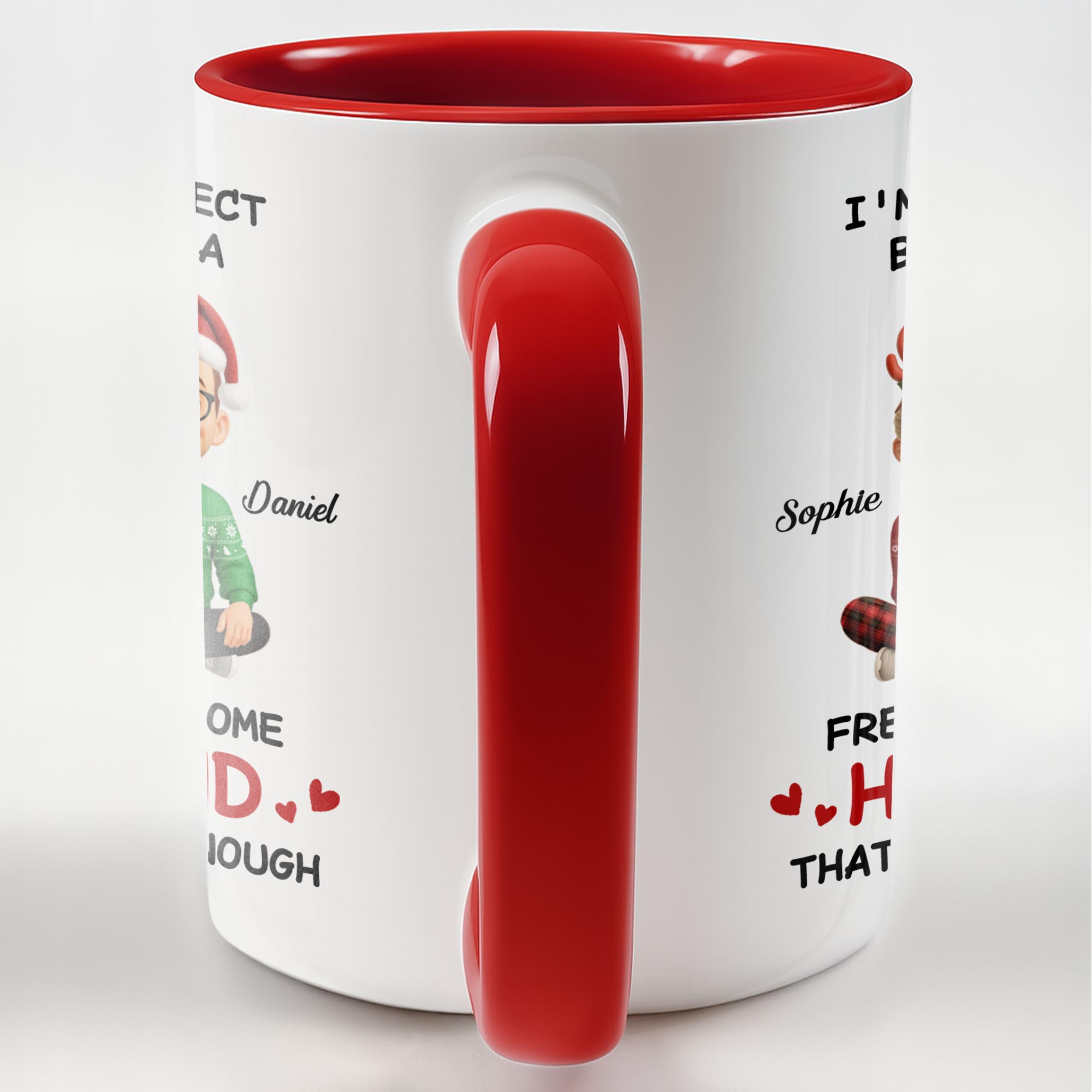 Personalized I'm Not Perfect But I Have A Freaking Awesome Husband Accent Mug Gifts For Him - Image 7