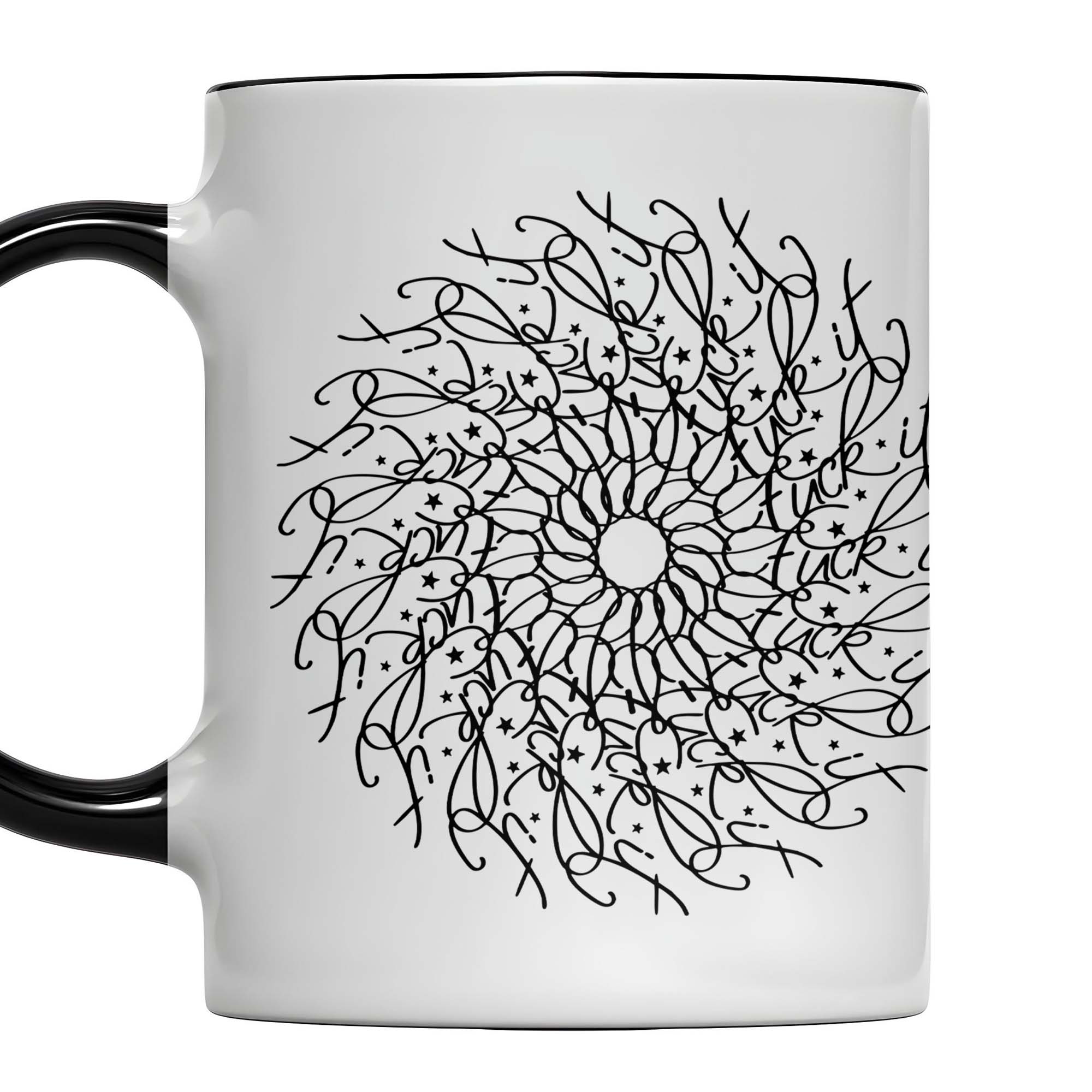 Personalized Intricate Floral Mandala Design Accent Mug Gifts Ideas For Friends - Image 6