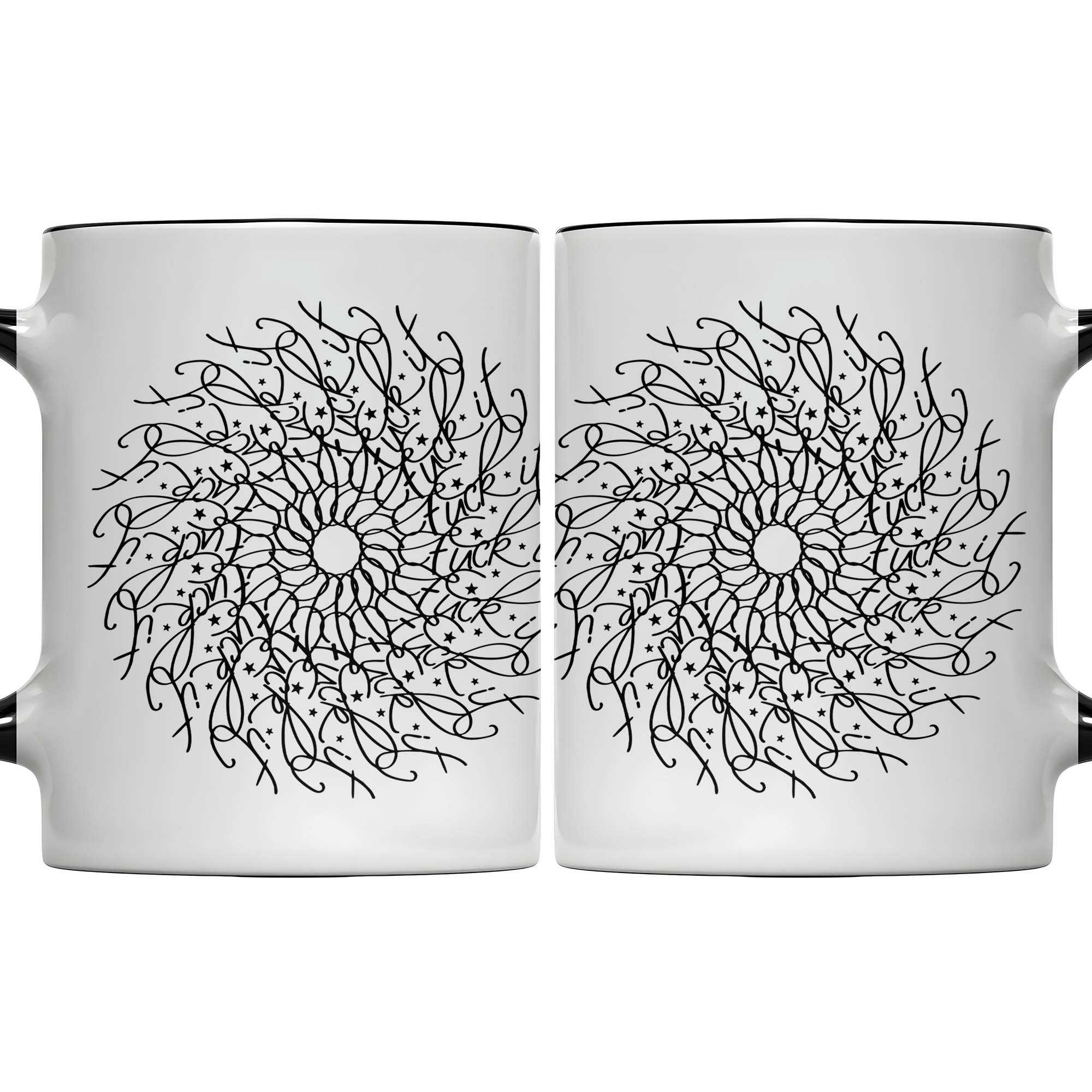 Personalized Intricate Floral Mandala Design Accent Mug Gifts Ideas For Friends - Image 7