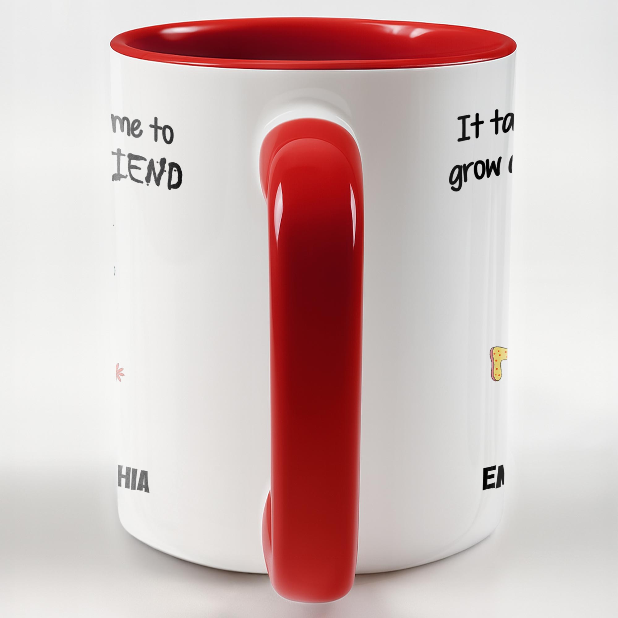 Personalized It Takes A Long Time To Grow An Old Friend Accent Mug Present For Besties - Image 6