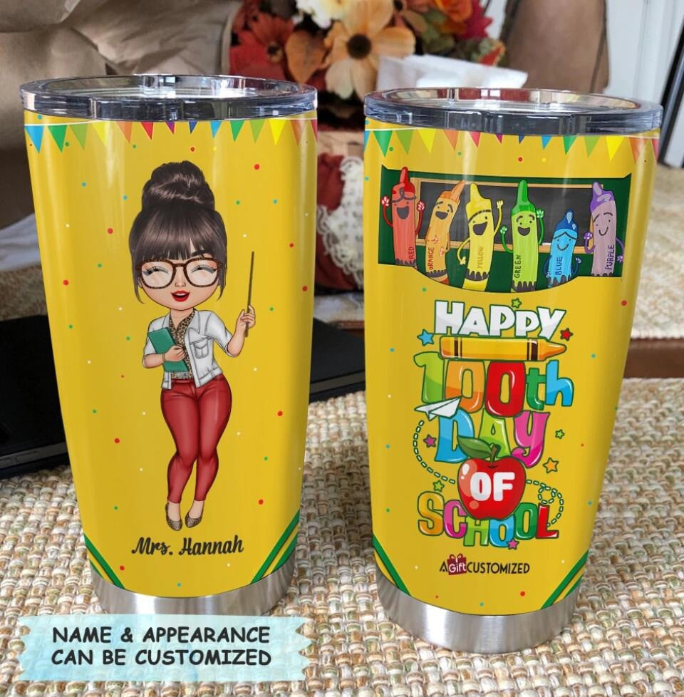 Personalized It's A Good Day To Teach Tiny Humans Tumbler Cute Teacher Tumbler Ideas - Image 8