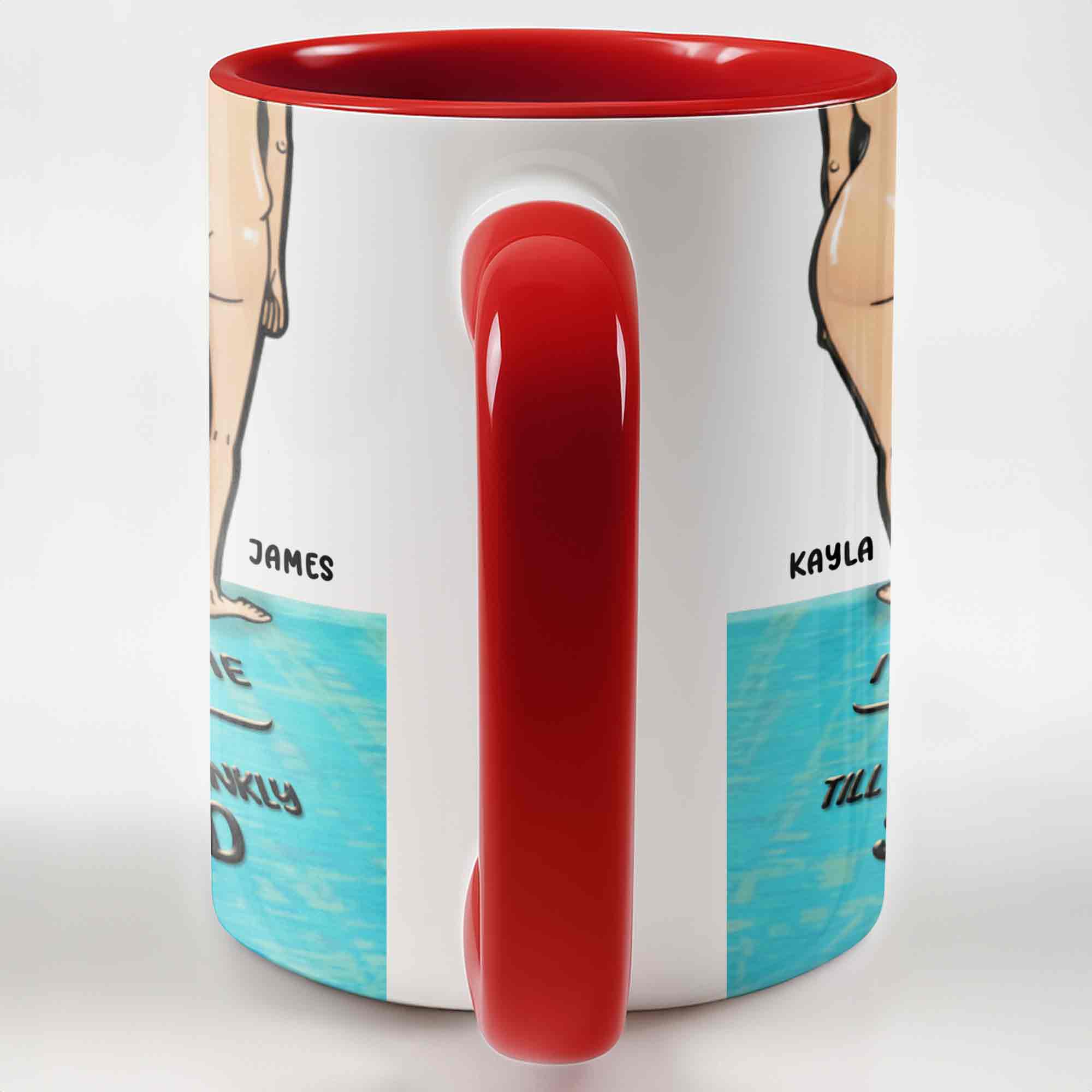 Personalized It's You And Me Babe Accent Mug Funny Coffee Cup Gifts For Couples - Image 6