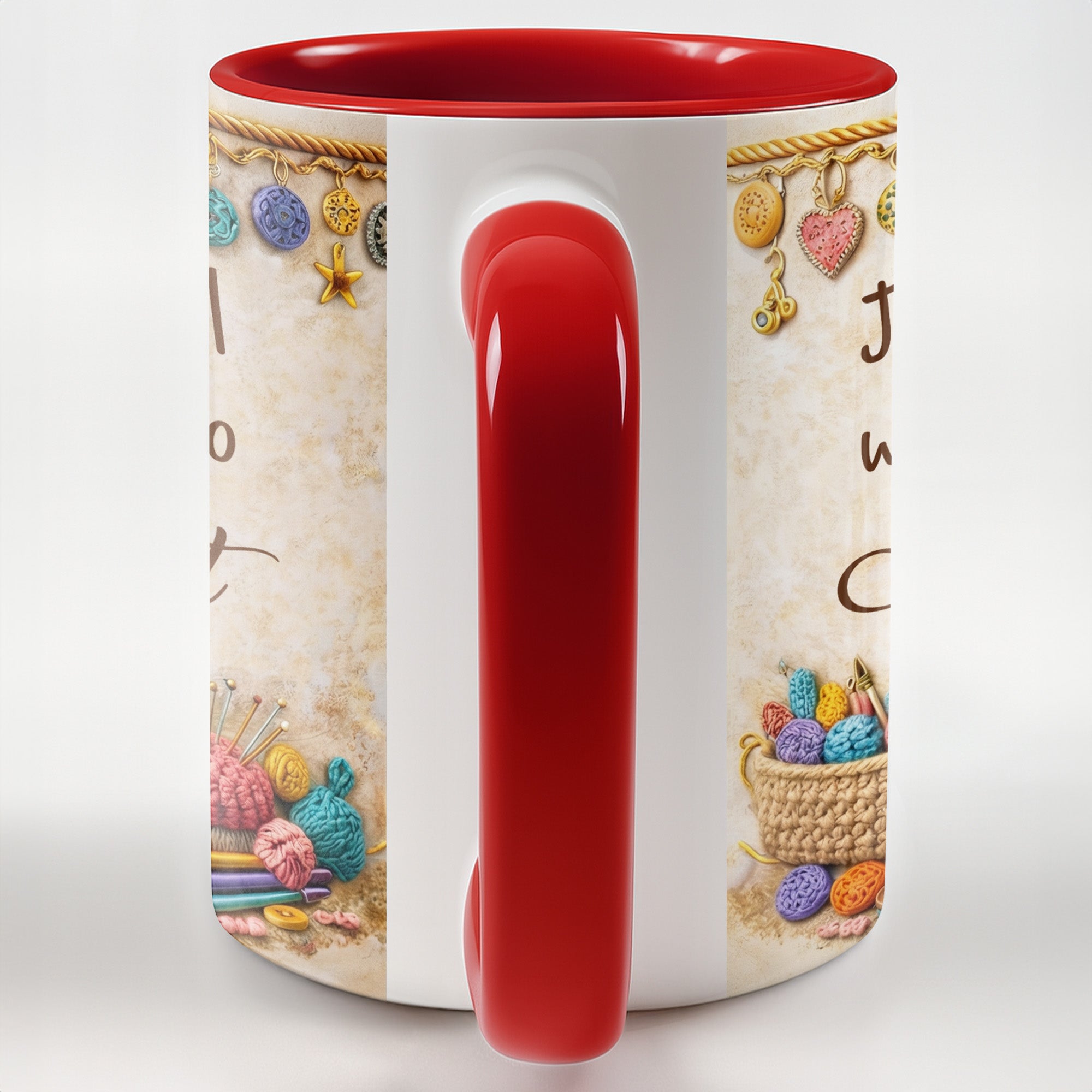 Personalized Just A Girl Who Loves To Crochet Accent Mug Gifts Ideas For Crocheters - Image 6