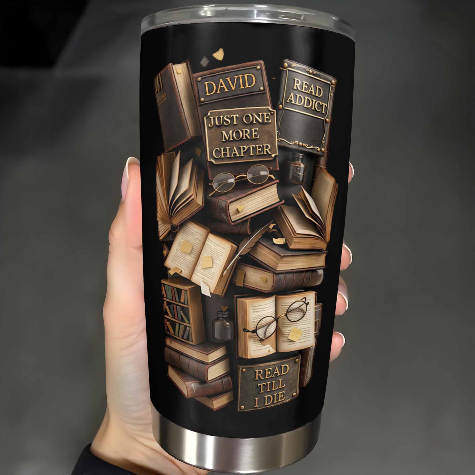 Personalized Just One More Chapter Tumbler Funny Gifts For Readers