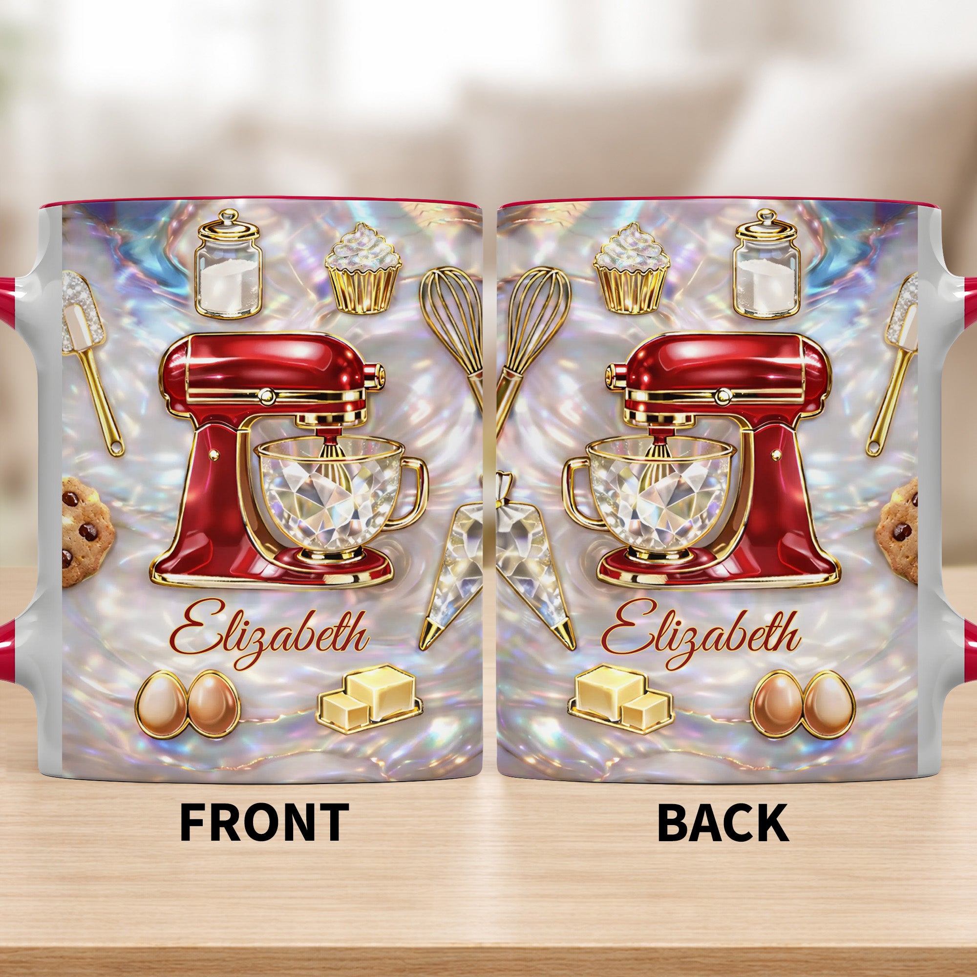 Personalized Kitchen Tools Accent Mug Best Gifts For Baking Lovers - Image 5