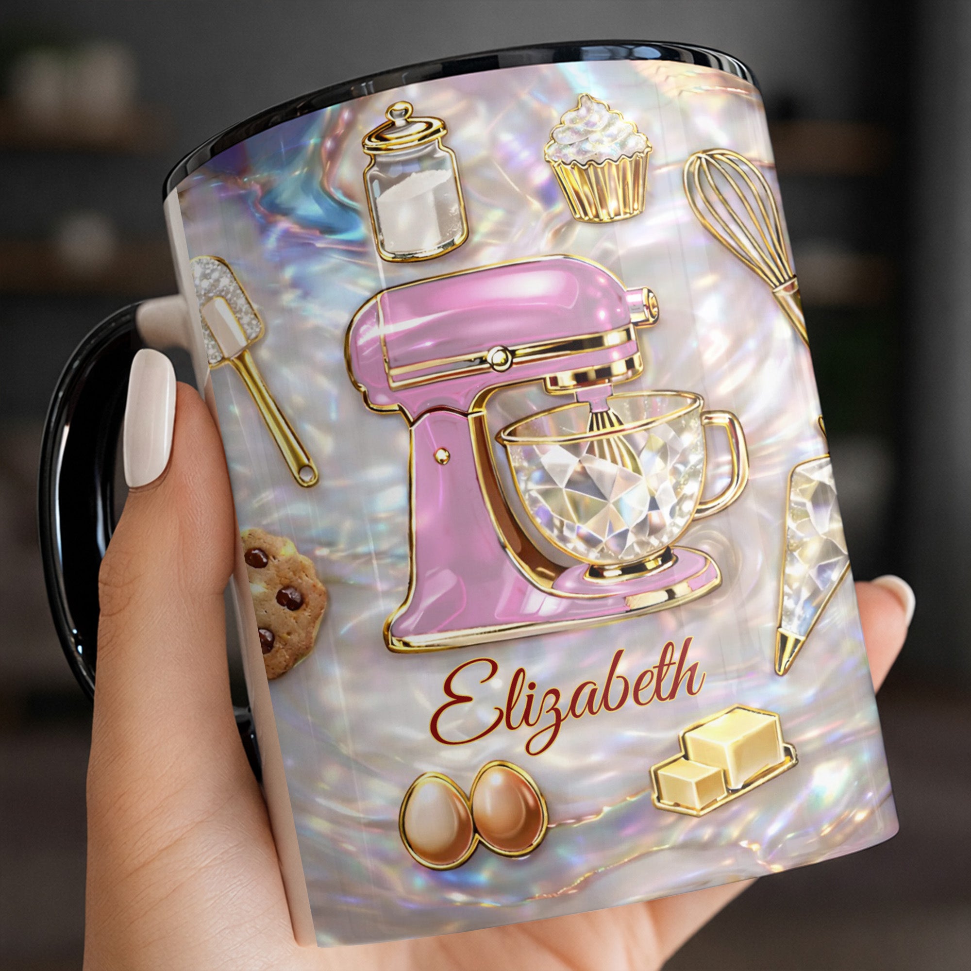 Personalized Kitchen Tools Accent Mug Best Gifts For Baking Lovers - Image 2