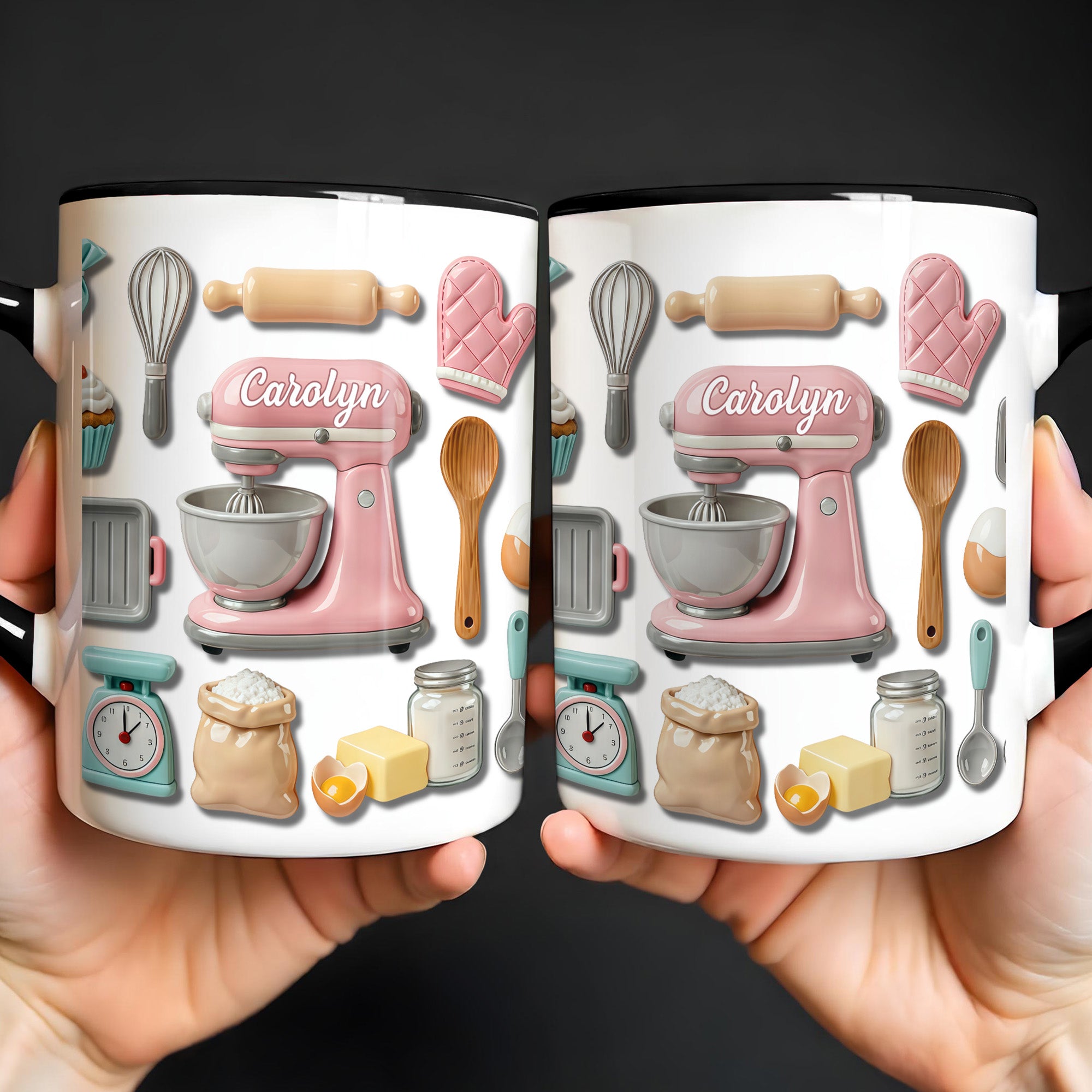 Personalized Kitchen Tools Accent Mug Gifts For The Love Of Baking - Image 2