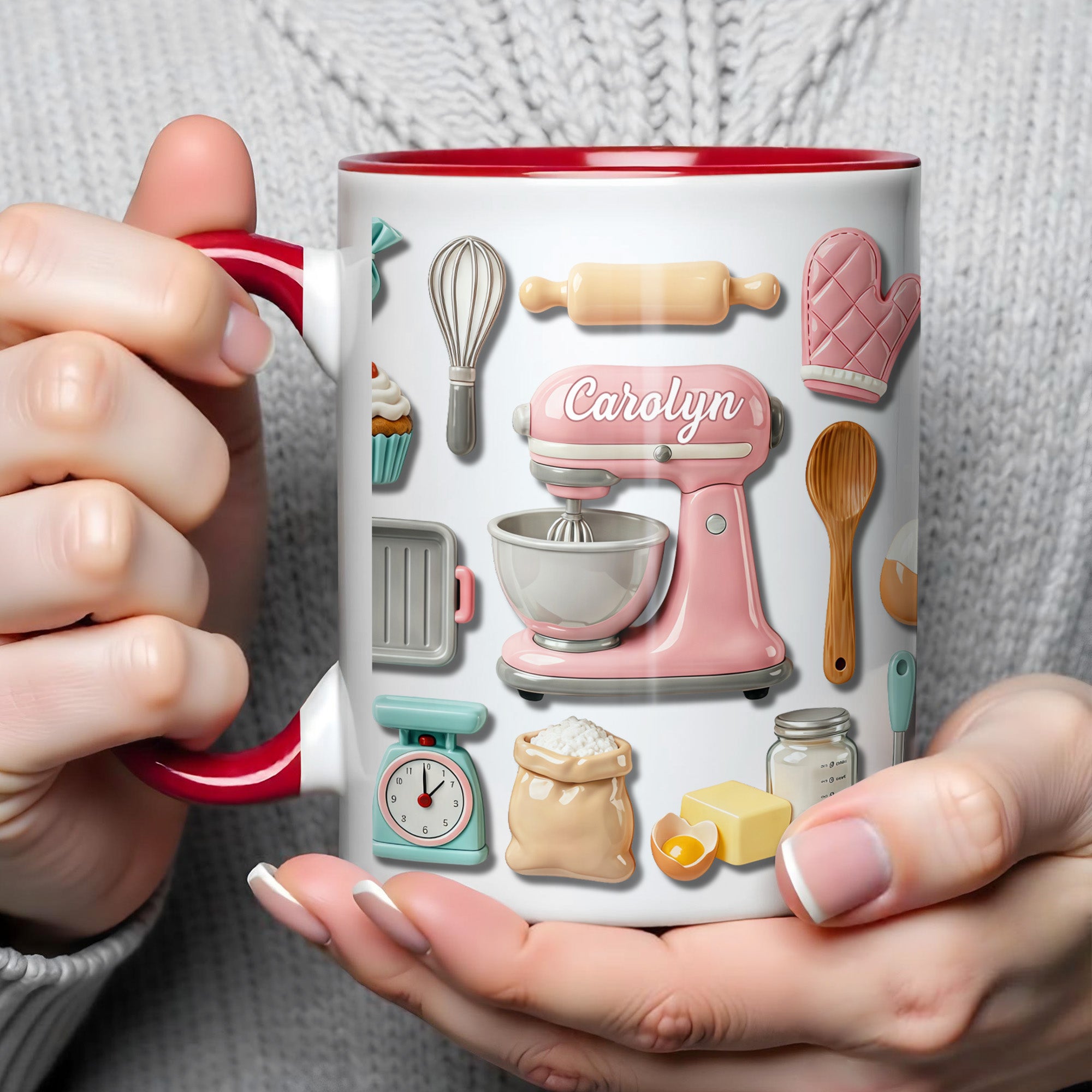 Personalized Kitchen Tools Accent Mug Gifts For The Love Of Baking - Image 4