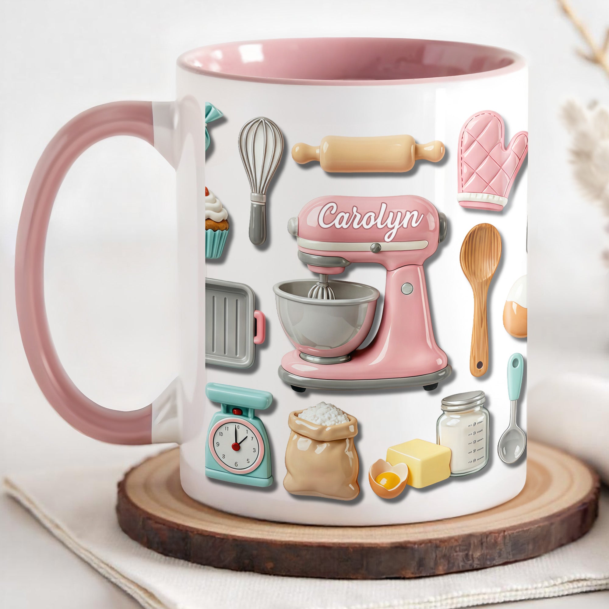 Personalized Kitchen Tools Accent Mug Gifts For The Love Of Baking - Image 3