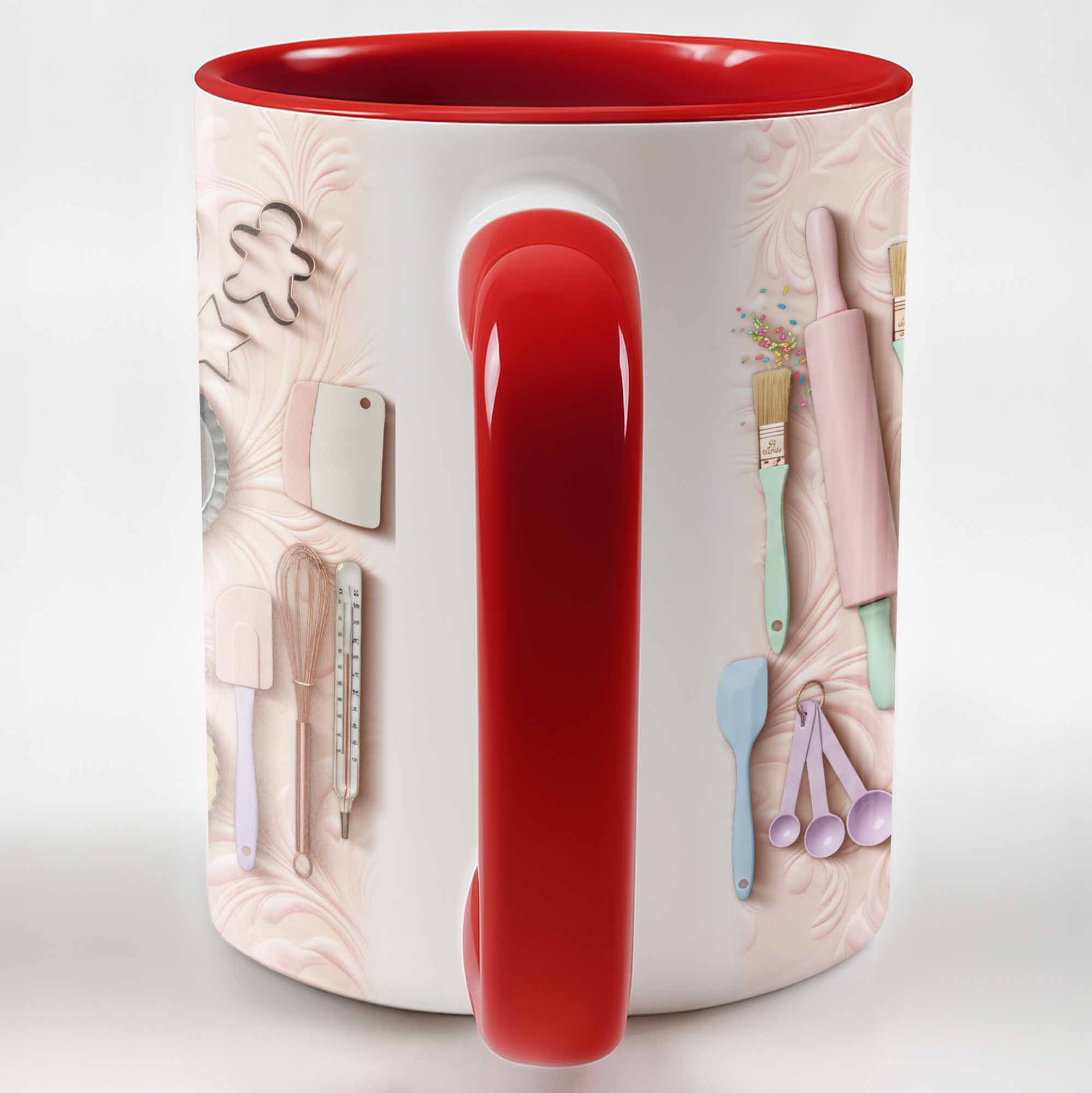 Personalized Kitchen Tools Accent Mug With Art Supplies For Craft Lovers Gifts For Bakers - Image 4