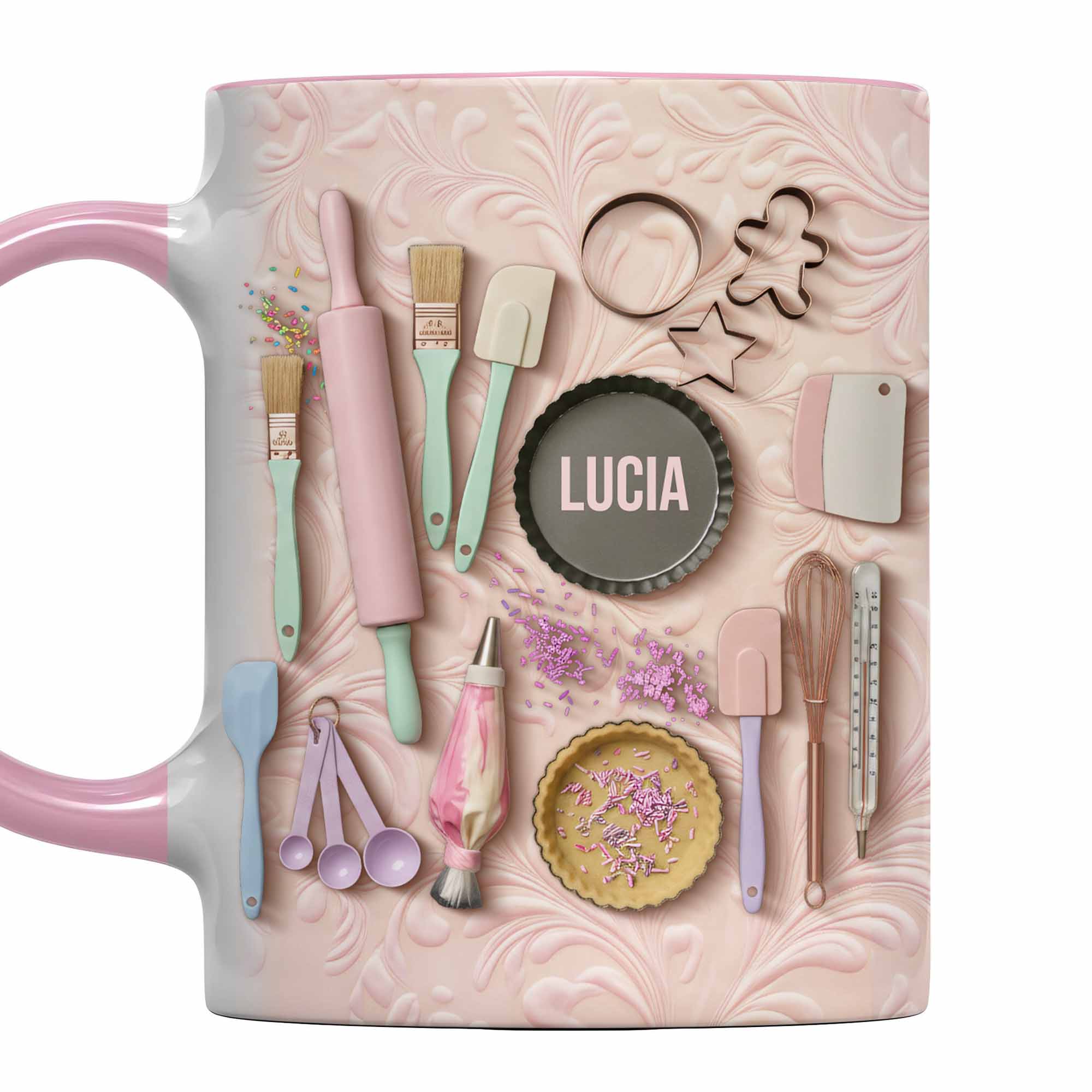 Personalized Kitchen Tools Accent Mug With Art Supplies For Craft Lovers Gifts For Bakers - Image 5