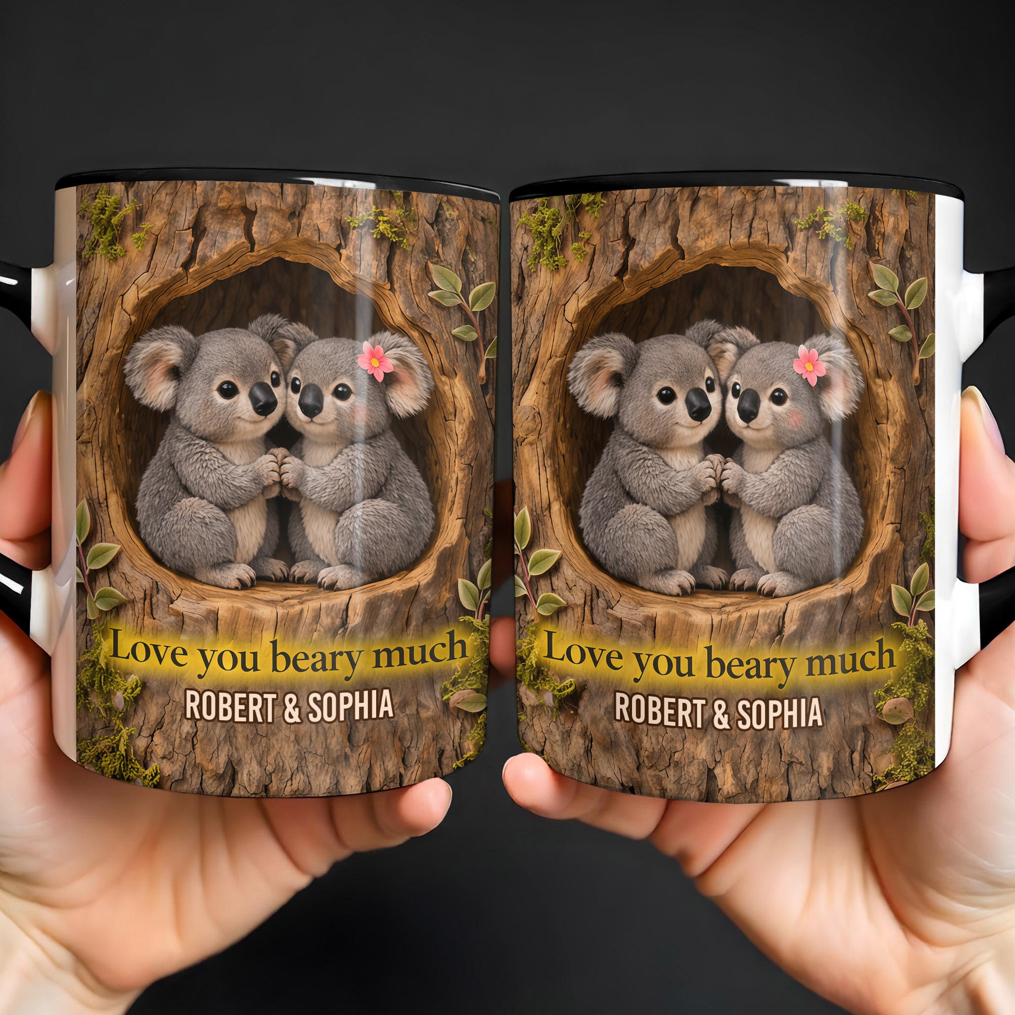 Personalized Koala Love You Beary Much Accent Mug Couples Gifts For Koala Lovers - Image 7