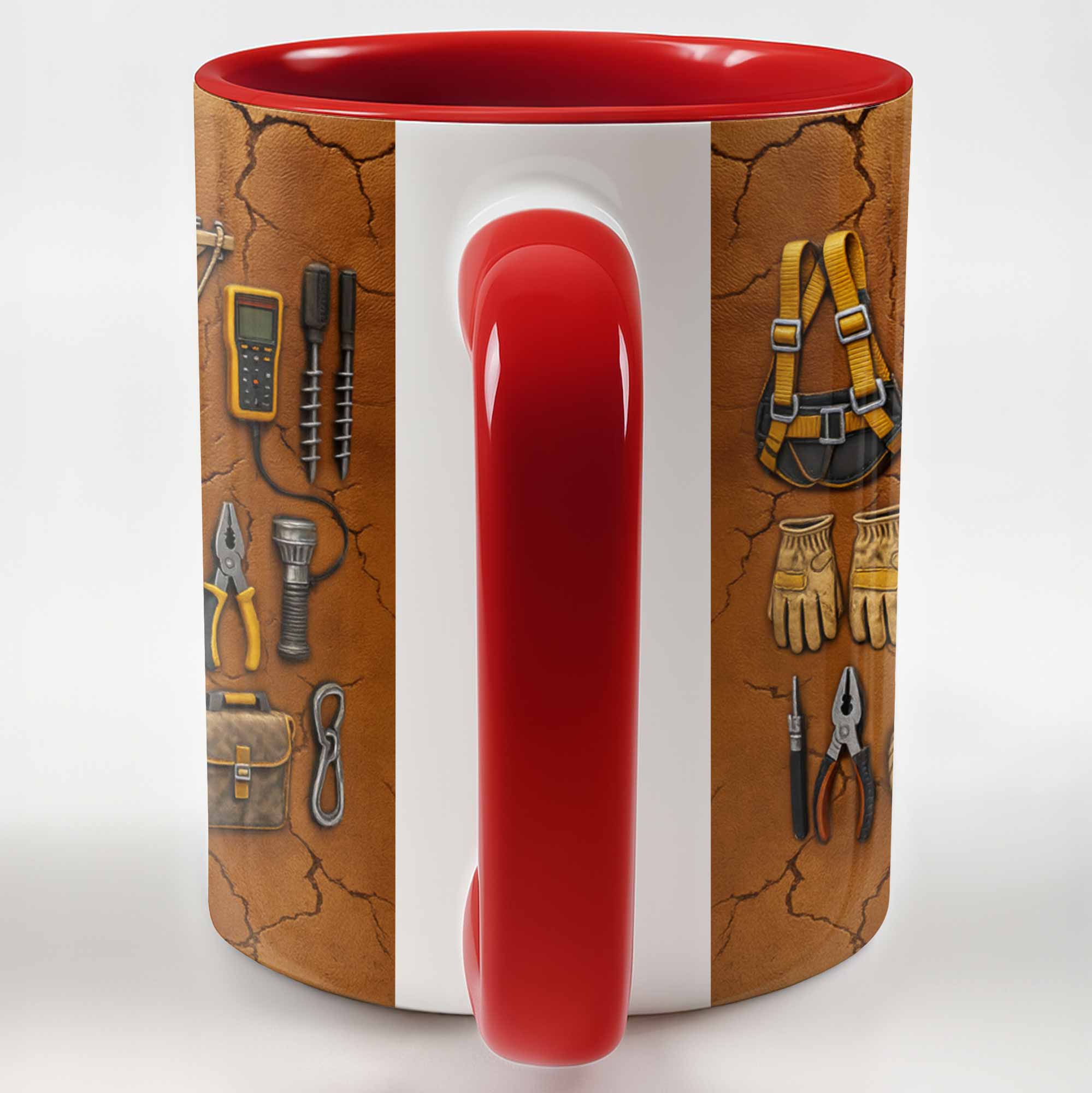 Personalized Lineman And Tools Accent Mug Best Gifts For Electrician - Image 7
