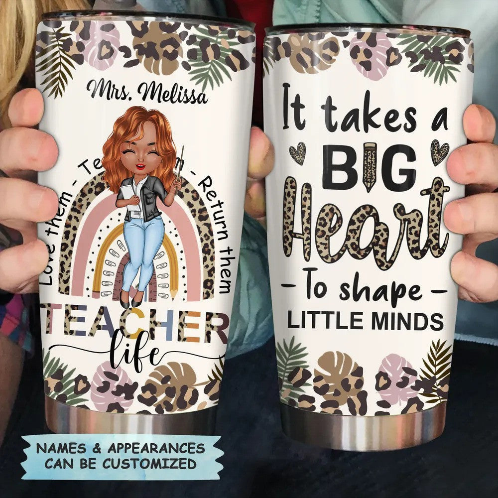 Personalized Love Them Teach Them Return Them Tumbler Teacher Appreciation Gifts For Coworkers - Image 8
