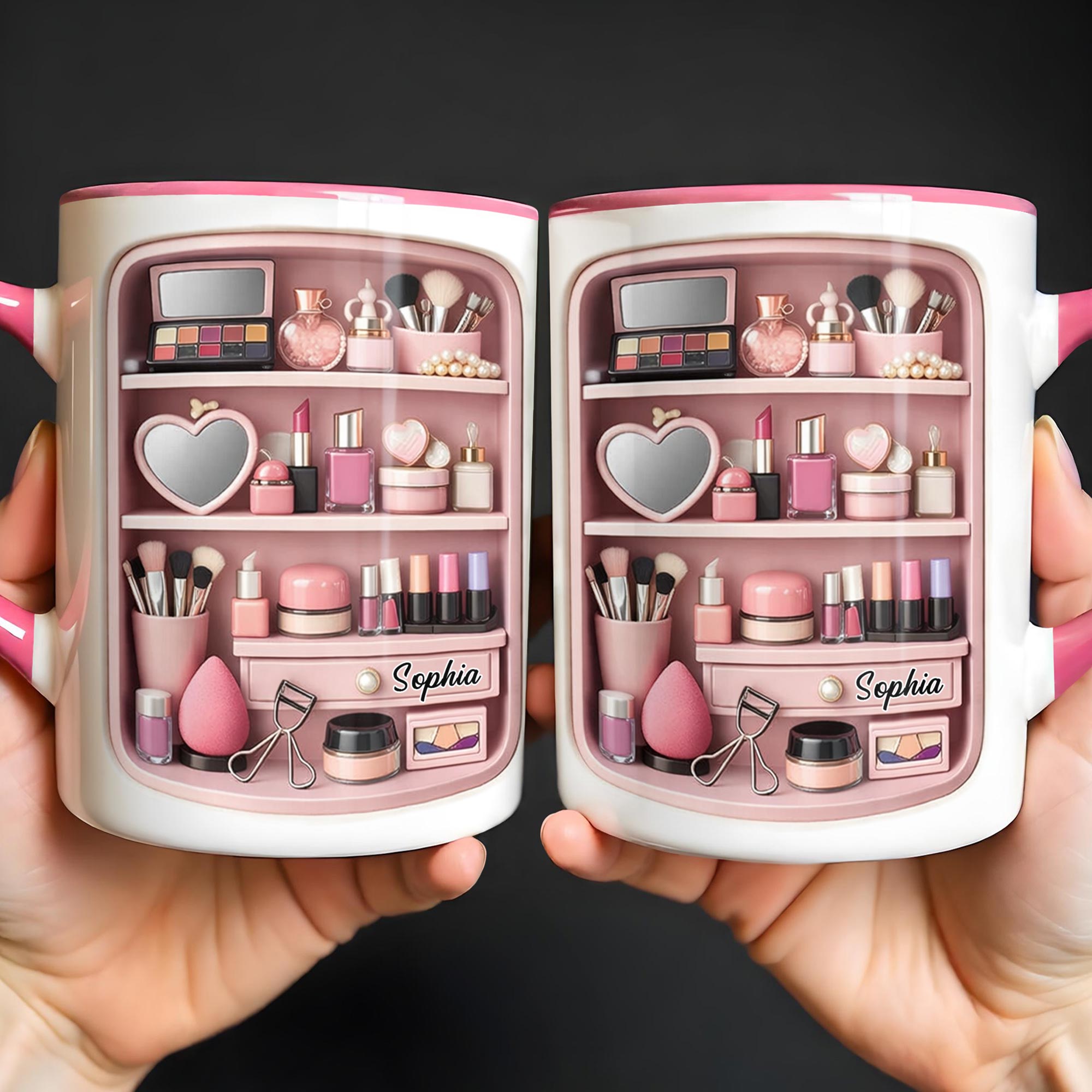 Personalized Makeup Artist Accent Mug Beauty Lover Coffee Cups Gifts For Her - Image 5