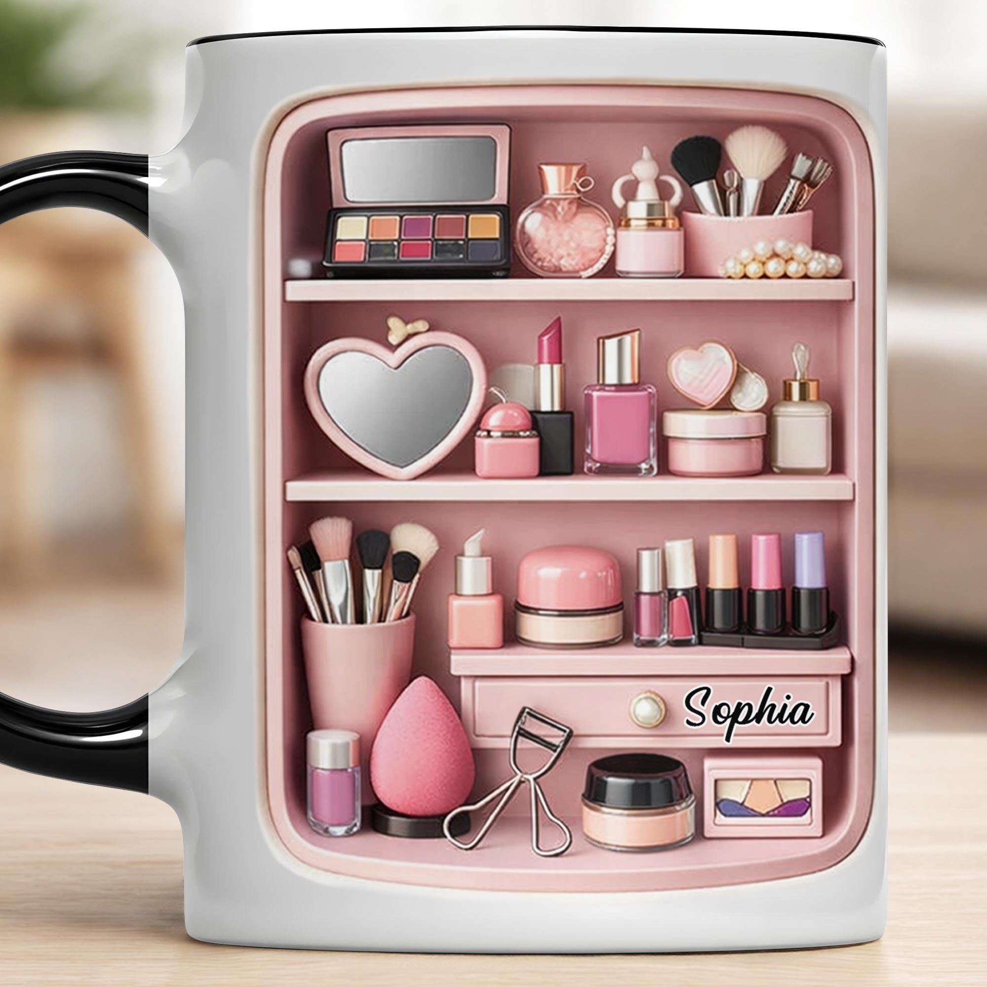 Personalized Makeup Artist Accent Mug Beauty Lover Coffee Cups Gifts For Her - Image 7