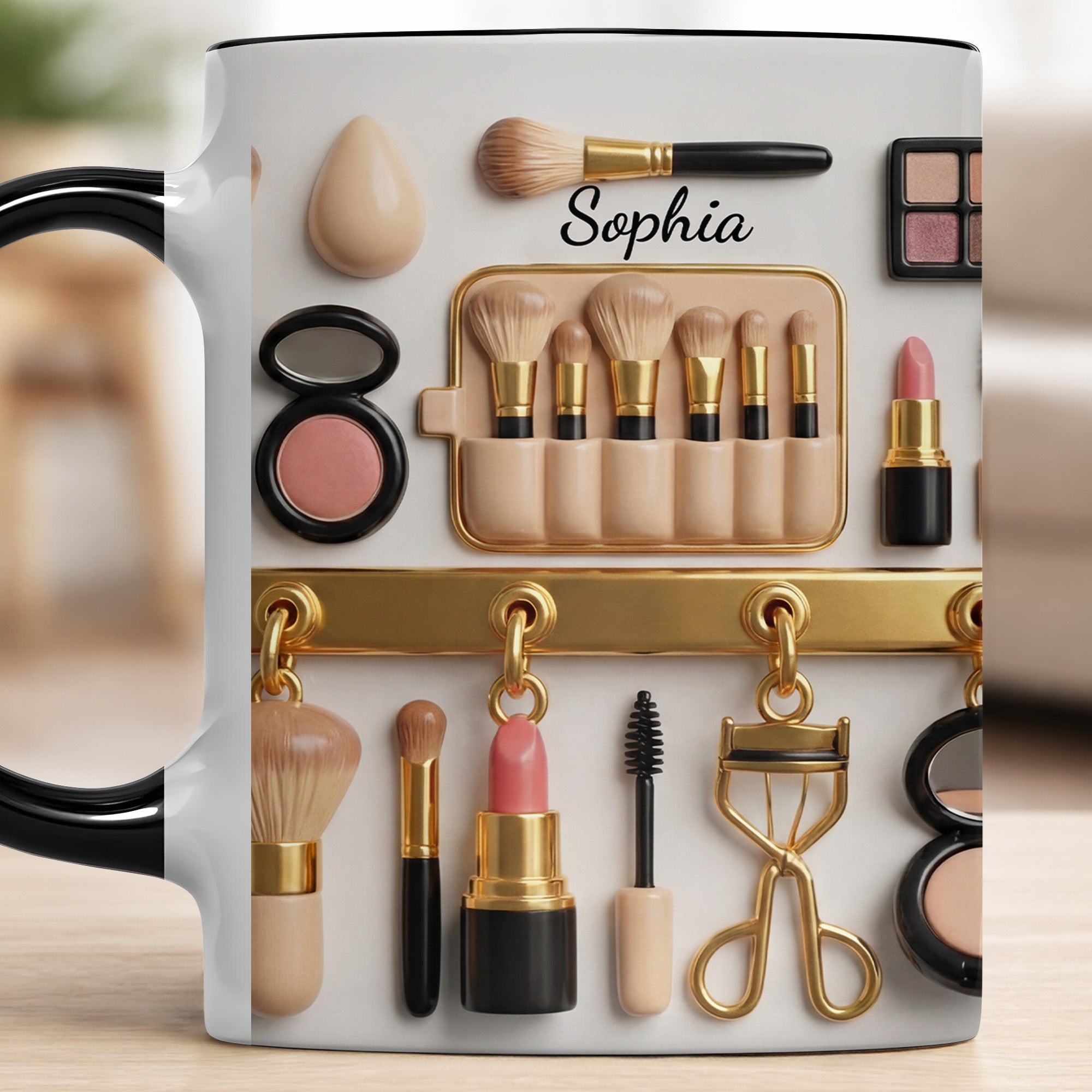 Personalized Makeup Brushes And Beauty Tools Accent Mug Gifts For Cosmetic Lovers - Image 6