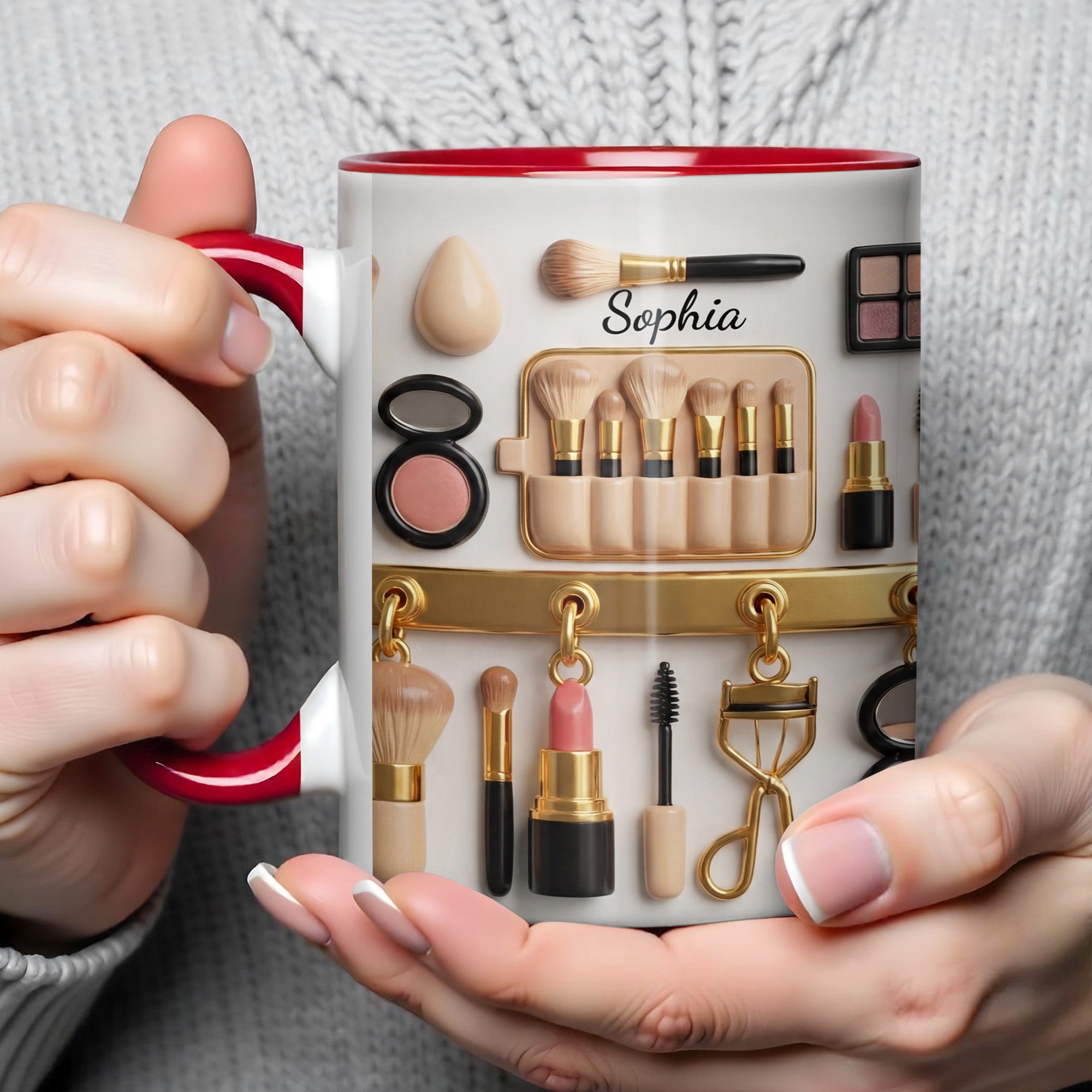 Personalized Makeup Brushes And Beauty Tools Accent Mug Gifts For Cosmetic Lovers - Image 4
