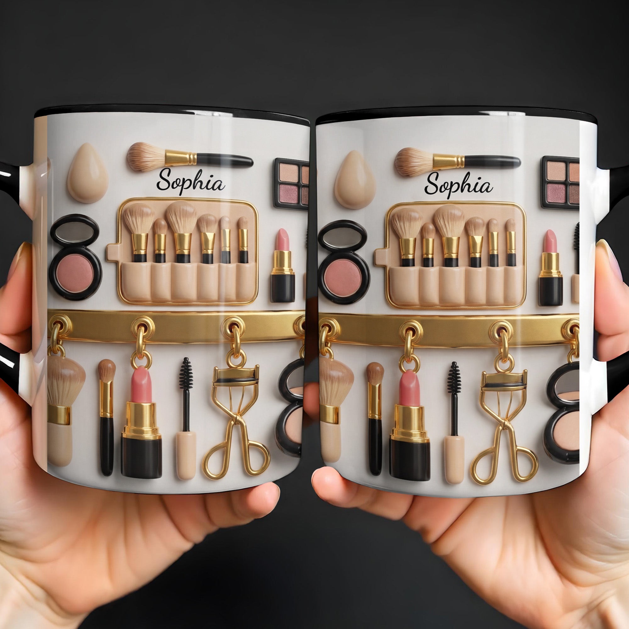 Personalized Makeup Brushes And Beauty Tools Accent Mug Gifts For Cosmetic Lovers - Image 5