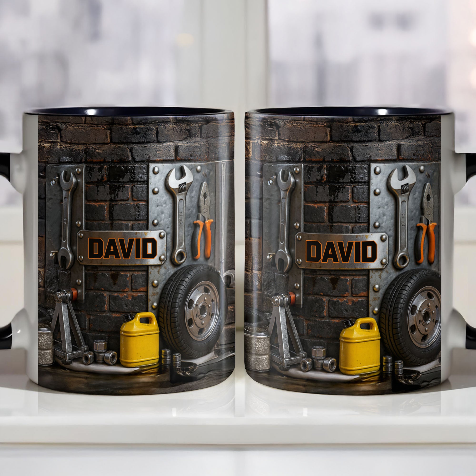 Personalized Mechanic Themed Accent Mug Perfect Gift For The Handy Person In Your Life