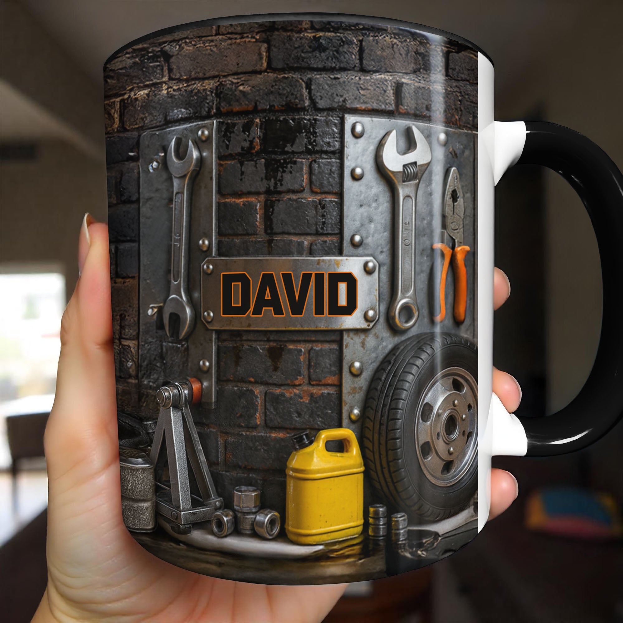 Personalized Mechanic Themed Accent Mug Perfect Gift For The Handy Person In Your Life - Image 2