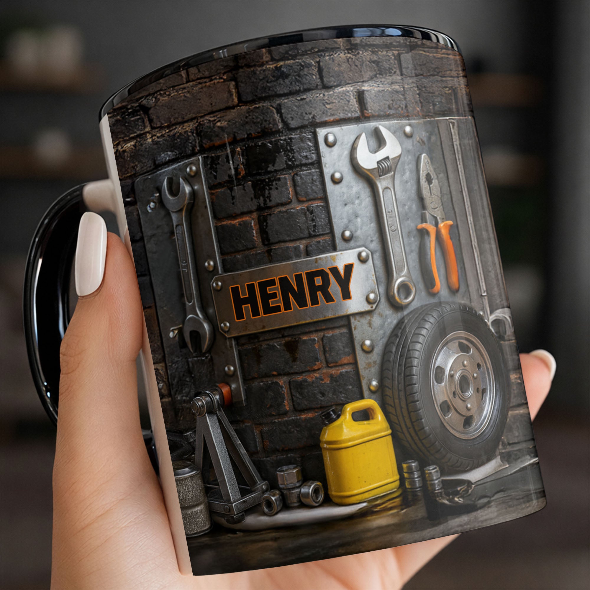 Personalized Mechanic Themed Accent Mug Perfect Gift For The Handy Person In Your Life - Image 4