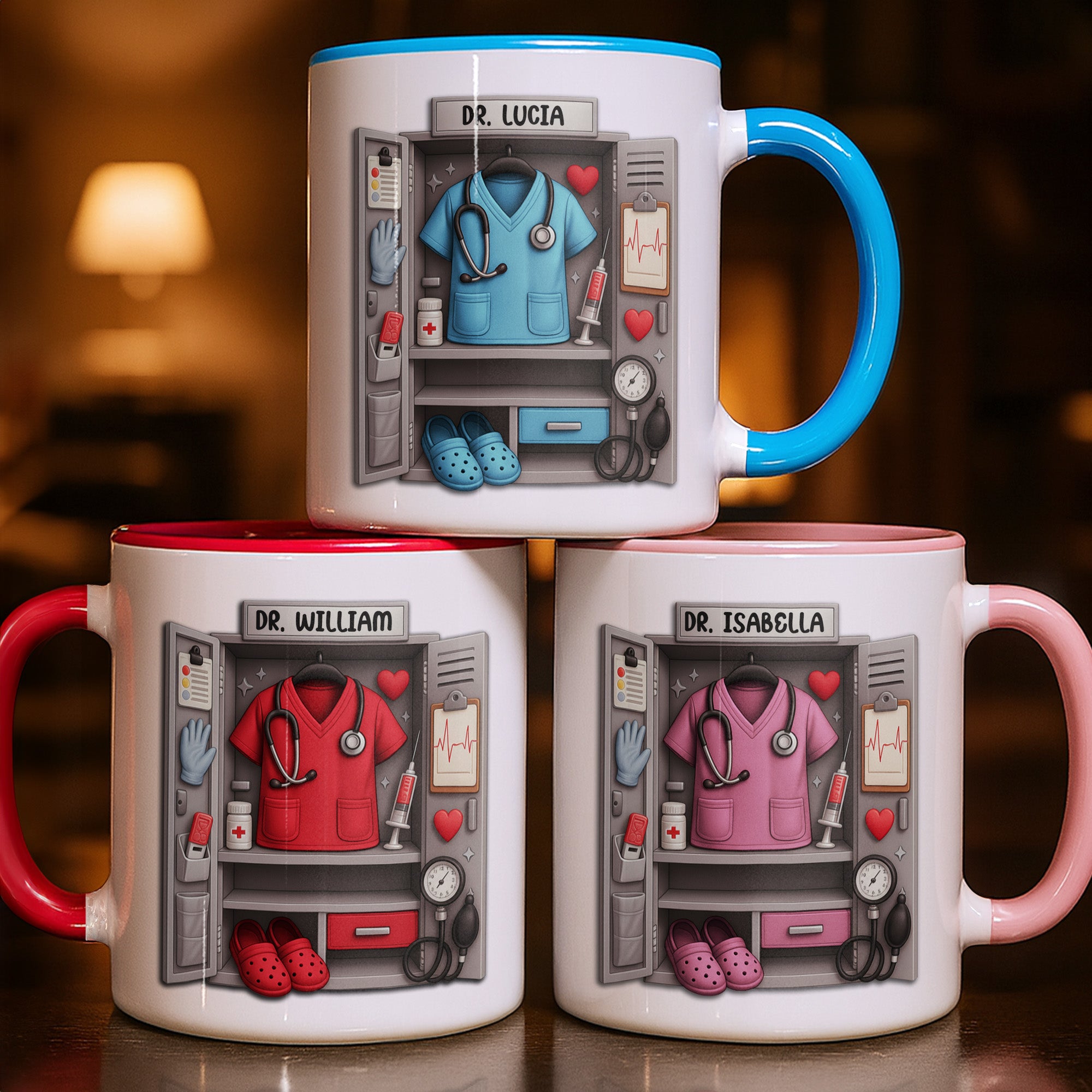 Personalized Medical Essentials Accent Mug Best Present For Doctor - Image 3