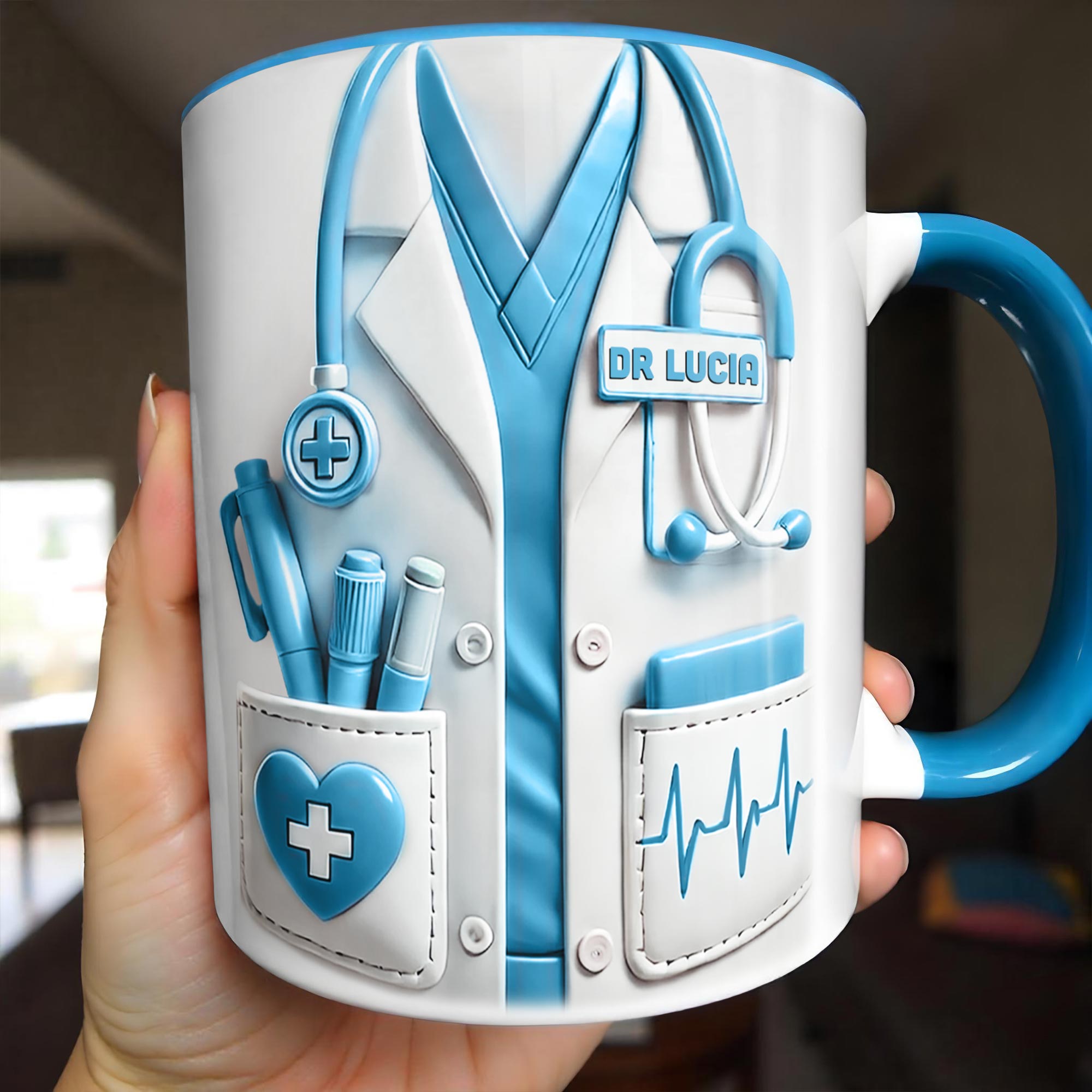 Personalized Medical Professionals Accent Mug Best Gifts For Doctor - Image 3