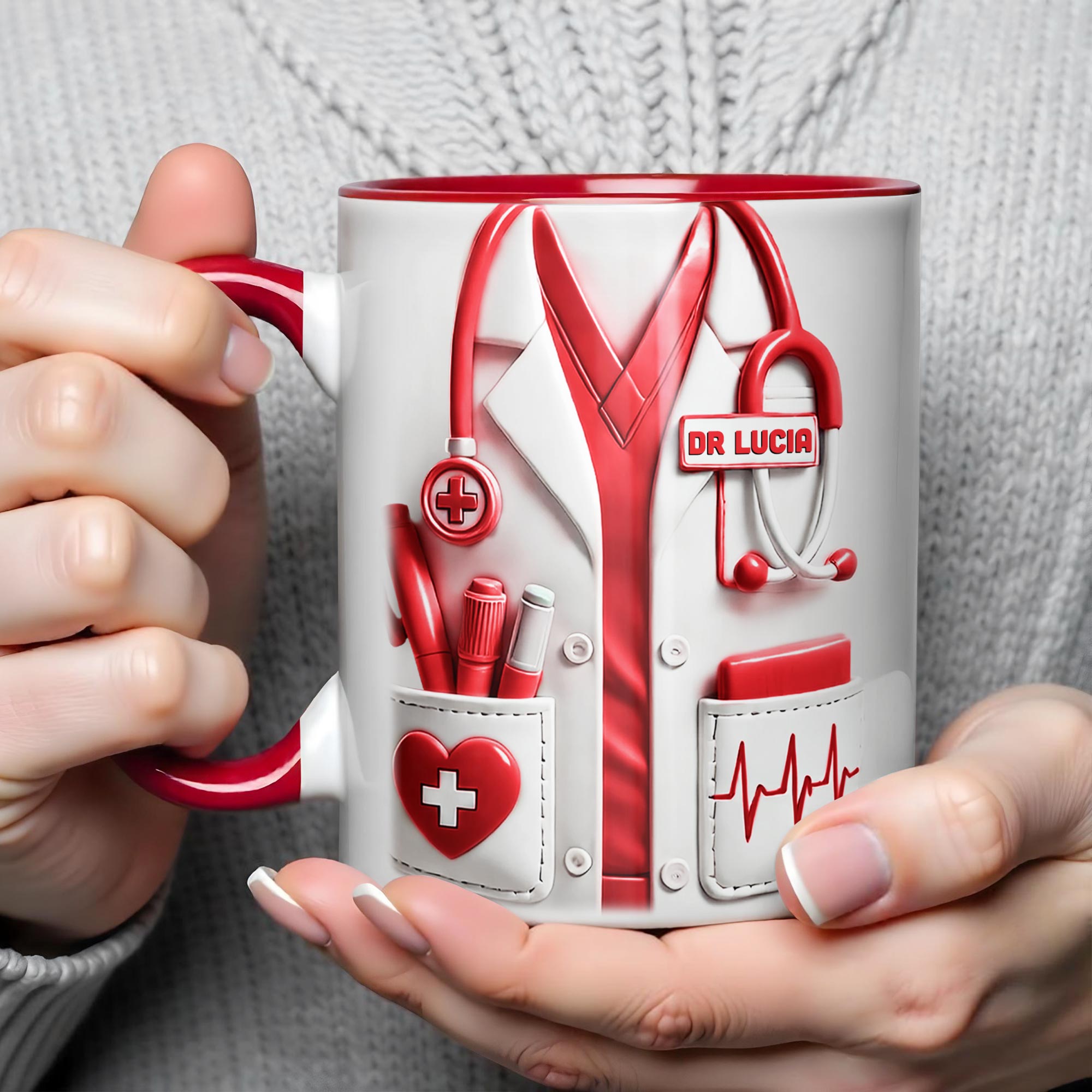 Personalized Medical Professionals Accent Mug Best Gifts For Doctor - Image 6