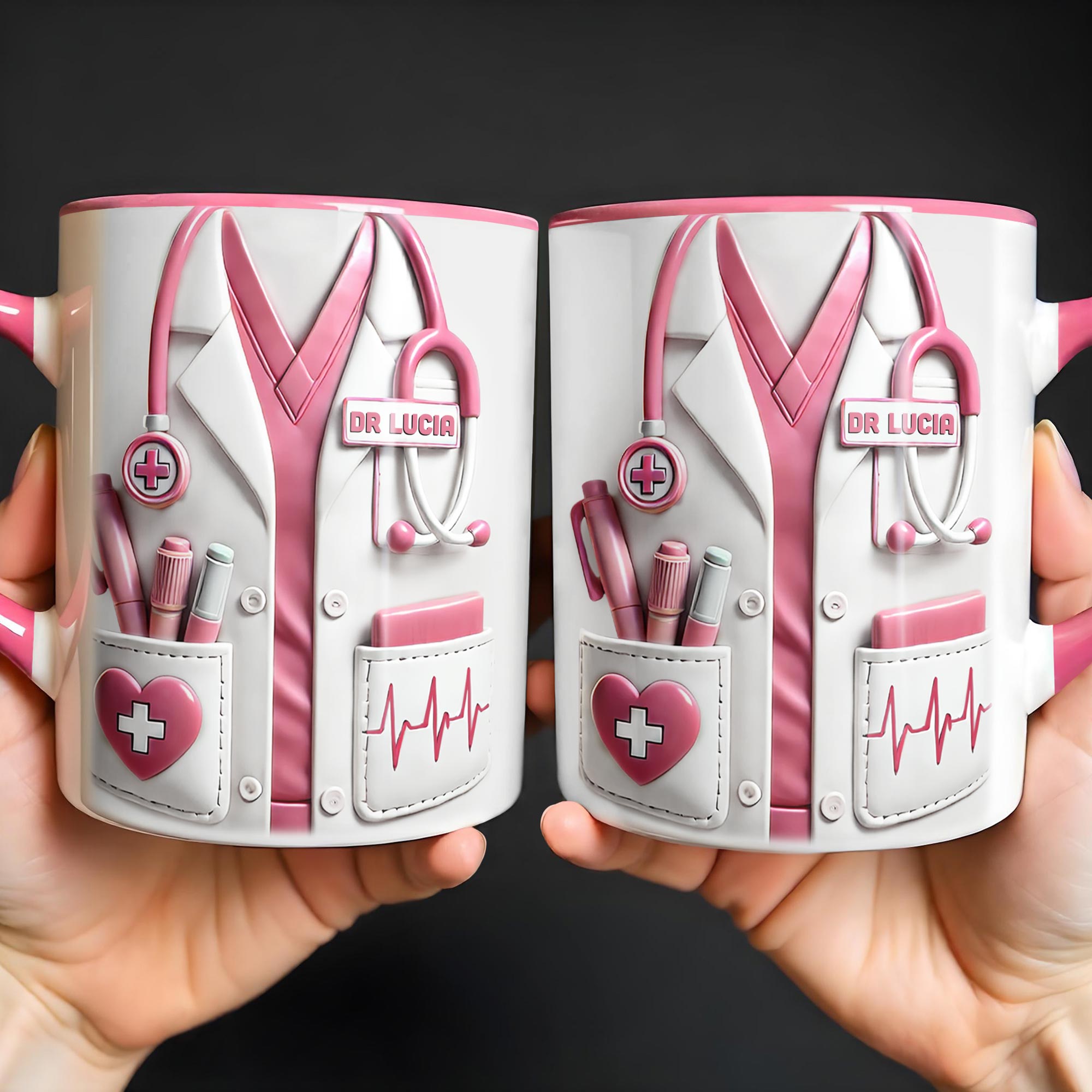 Personalized Medical Professionals Accent Mug Best Gifts For Doctor - Image 4