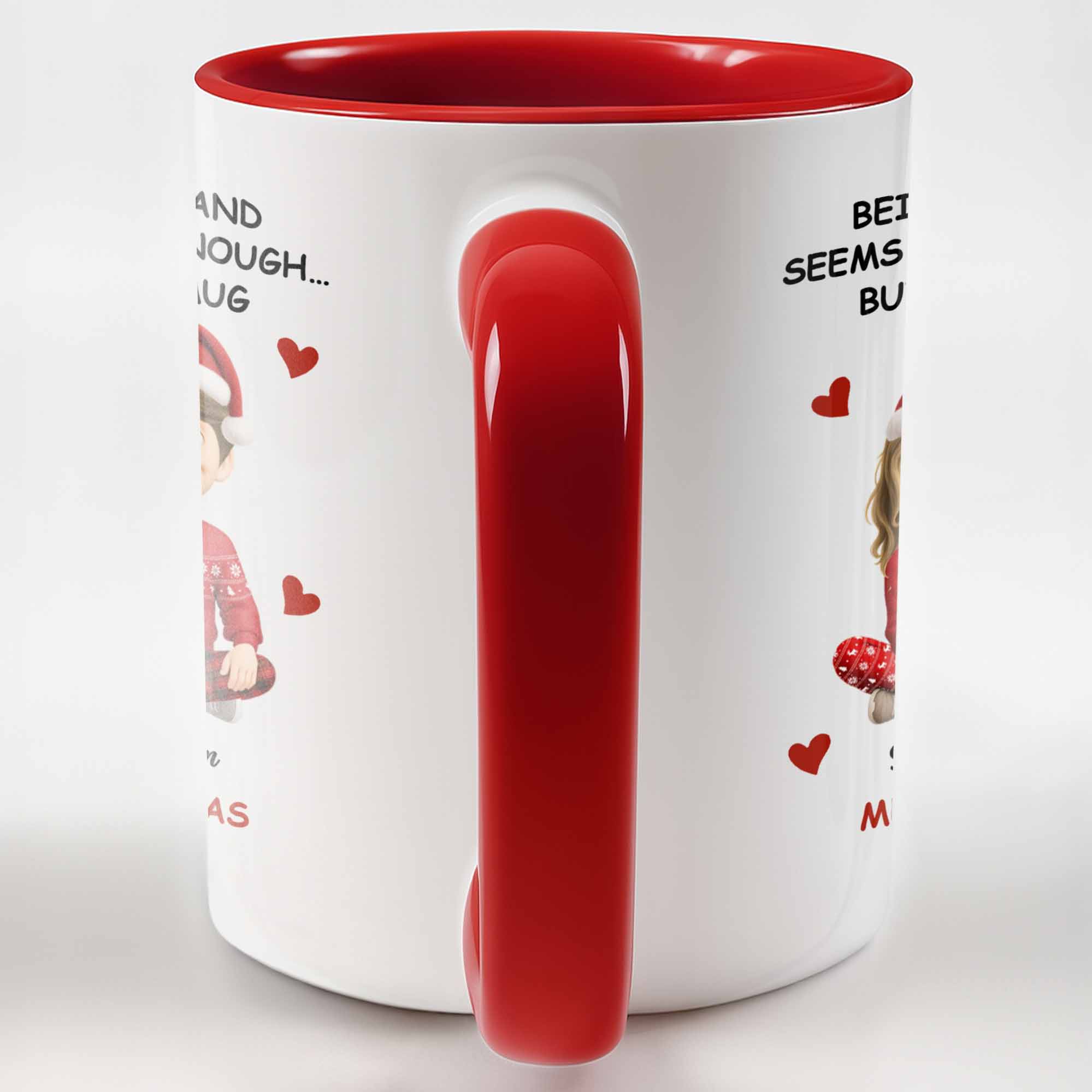 Personalized Merry Christmas I Love You Accent Mug Cute Couple Christmas Gifts - Image 5