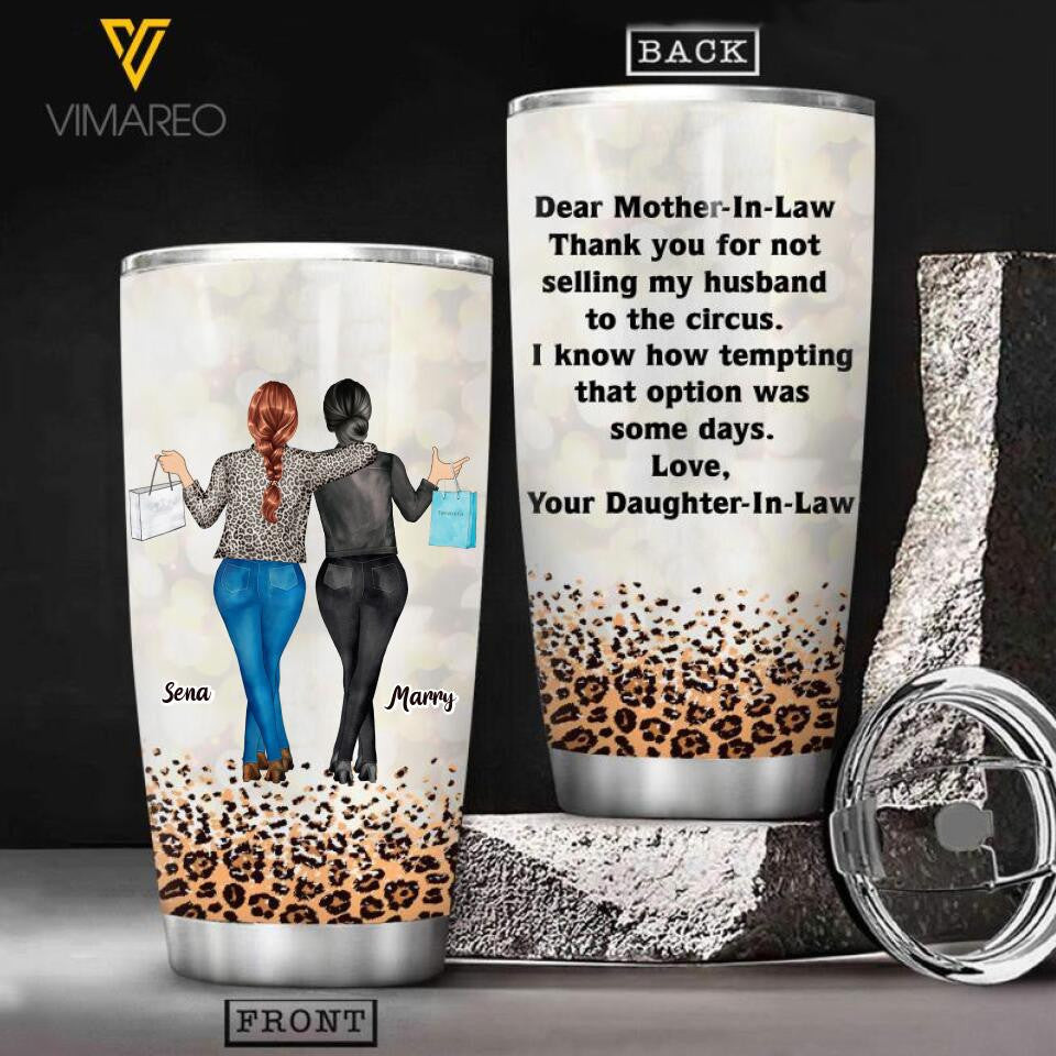 Personalized Mother In Law Tumbler Best Gift For Daughter'S First Mother'S Day