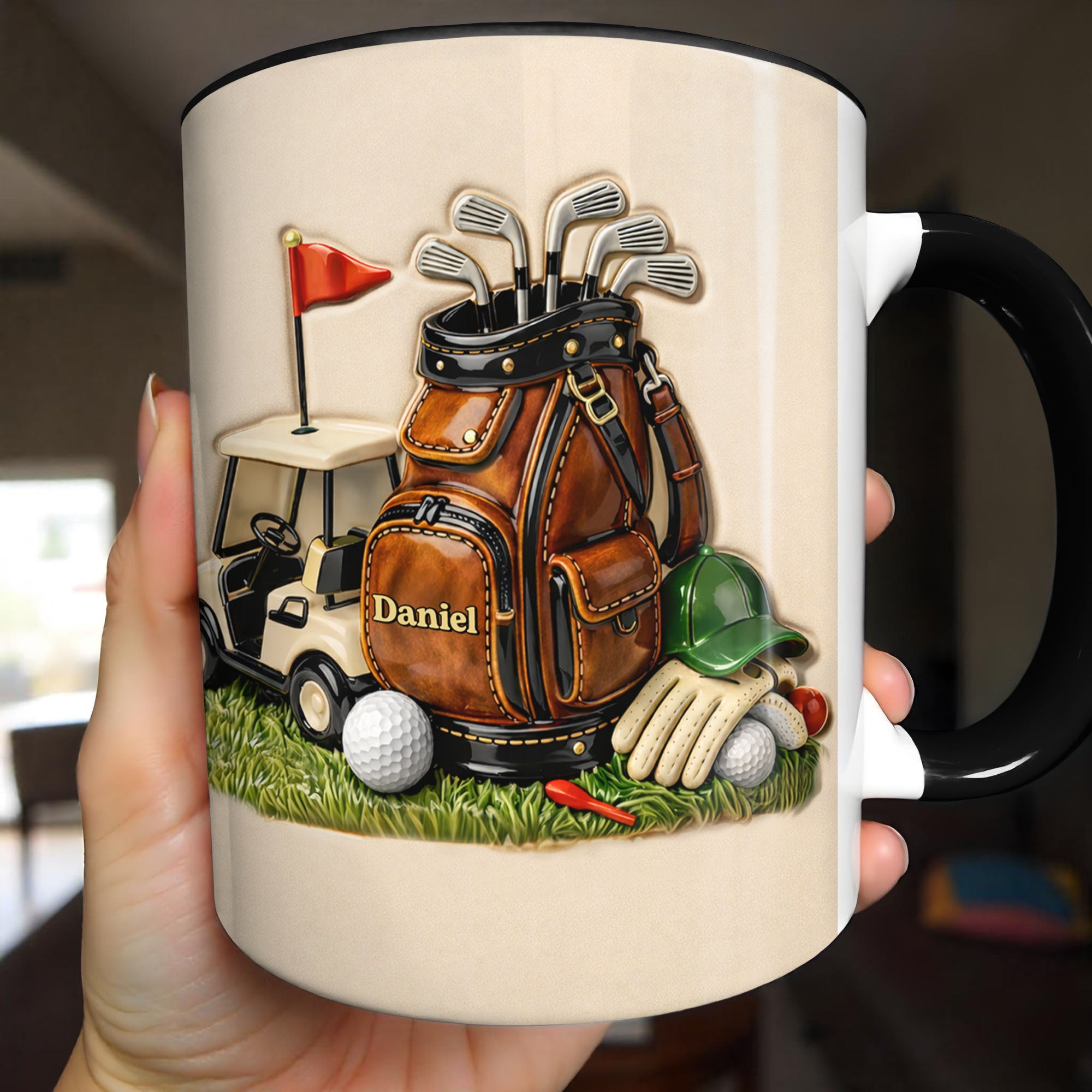 Personalized My Golf Essentials Accent Mug Gifts Ideas For Golf Lovers - Image 5