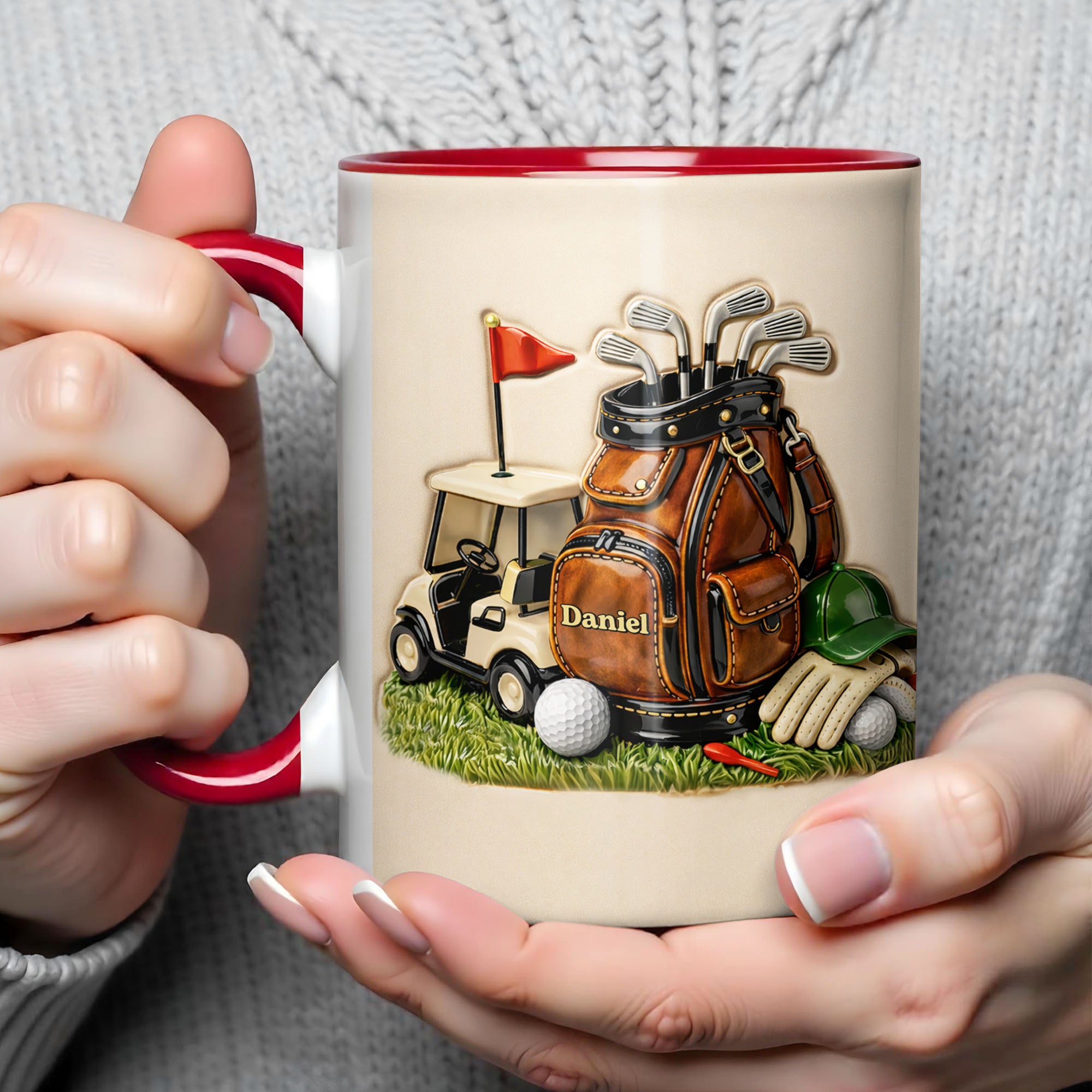 Personalized My Golf Essentials Accent Mug Gifts Ideas For Golf Lovers - Image 4