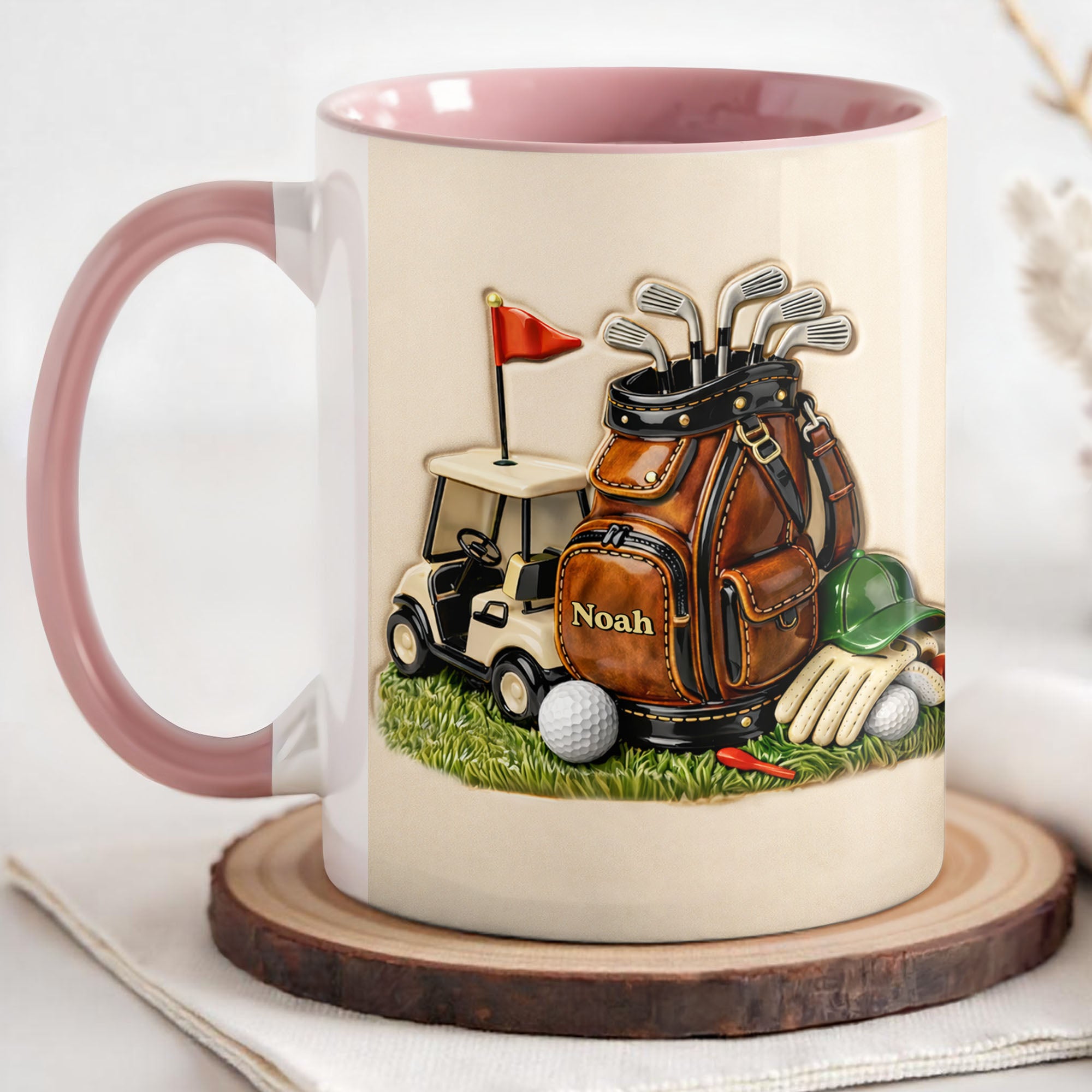 Personalized My Golf Essentials Accent Mug Gifts Ideas For Golf Lovers - Image 3
