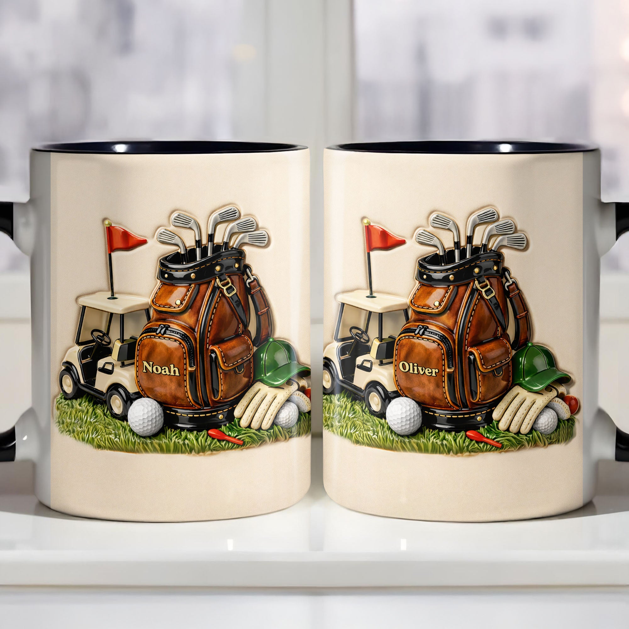 Personalized My Golf Essentials Accent Mug Gifts Ideas For Golf Lovers