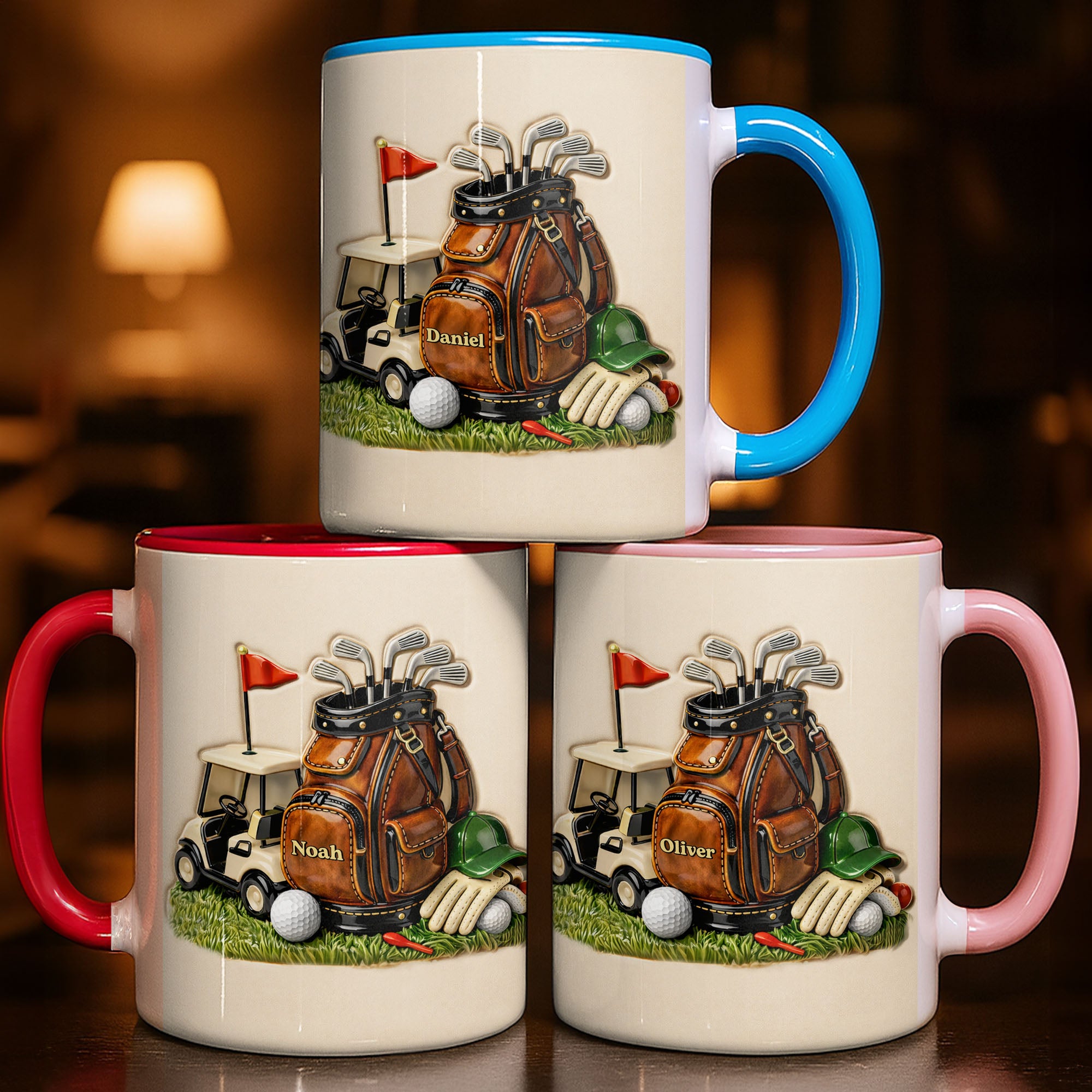 Personalized My Golf Essentials Accent Mug Gifts Ideas For Golf Lovers - Image 2