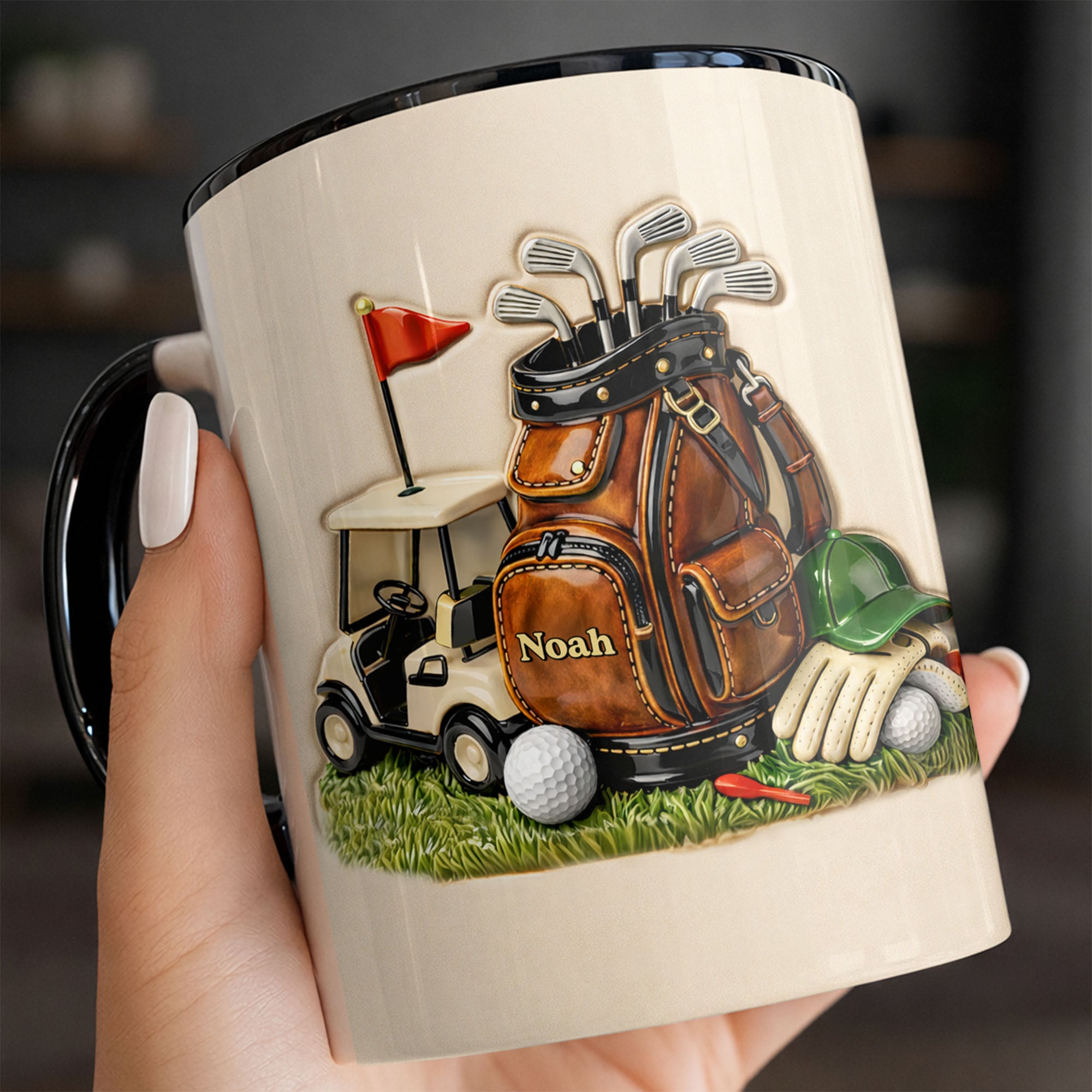 Personalized My Golf Essentials Accent Mug Gifts Ideas For Golf Lovers - Image 7