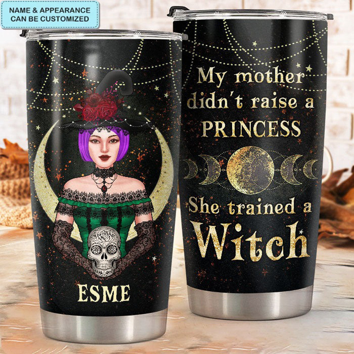 Personalized My Mother She Trained A Witch Tumbler Witch Tumbler Cup Halloween Presents - Image 2