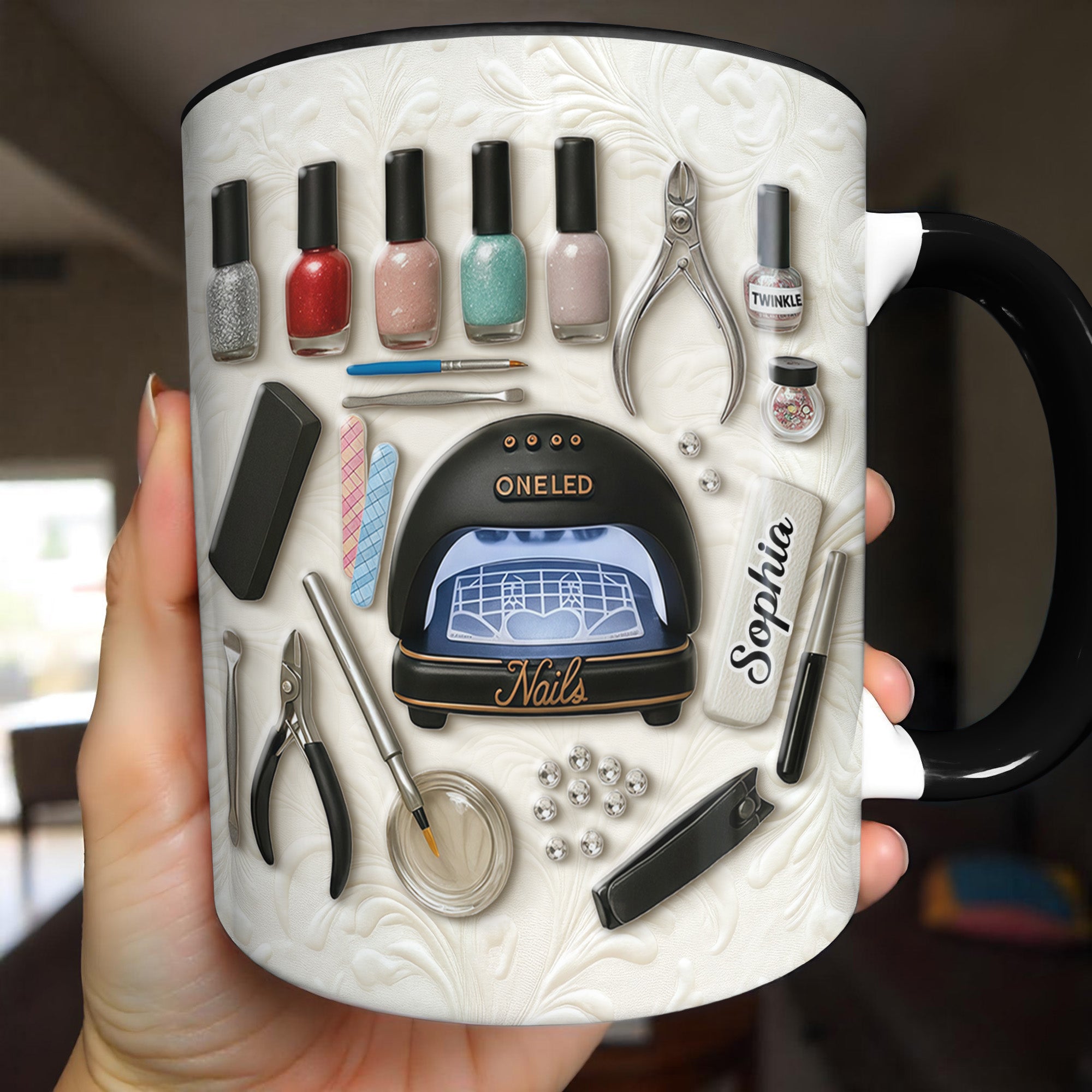 Personalized Nail Polish And Tools Accent Mug Gifts For Manicures Lovers - Image 4