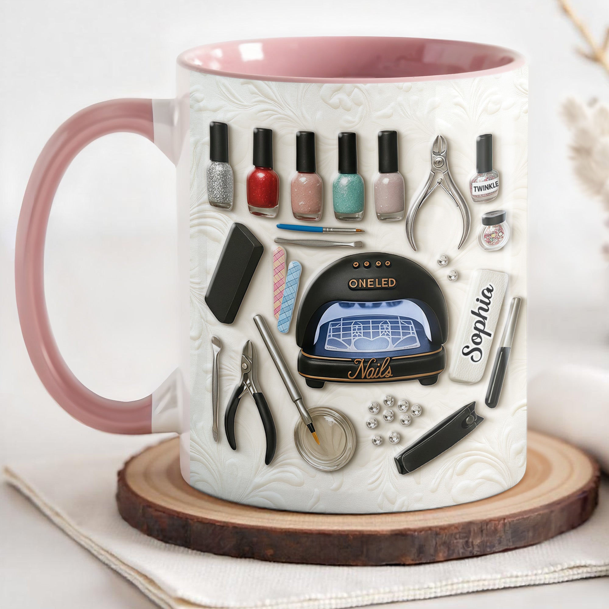 Personalized Nail Polish And Tools Accent Mug Gifts For Manicures Lovers - Image 5