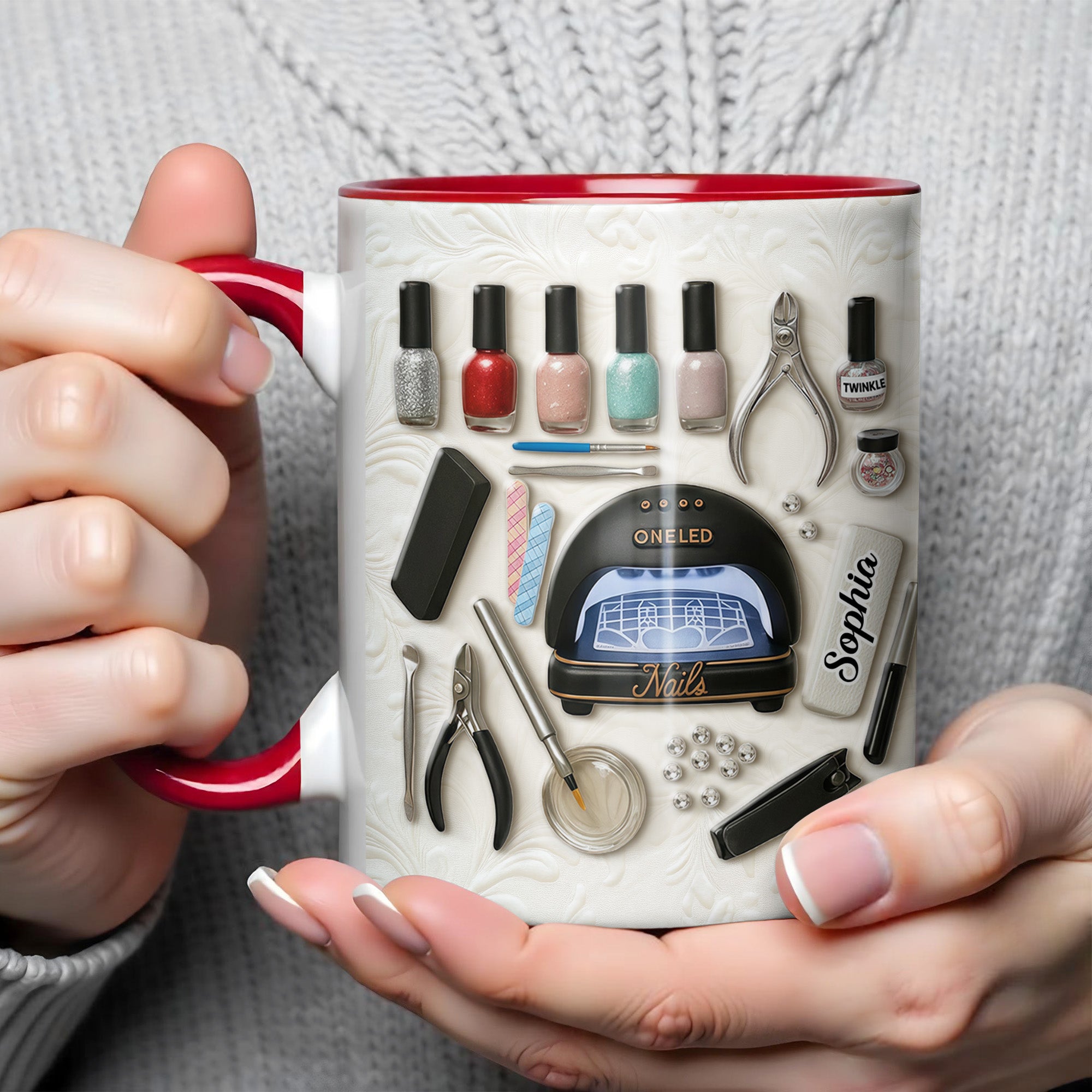 Personalized Nail Polish And Tools Accent Mug Gifts For Manicures Lovers - Image 6