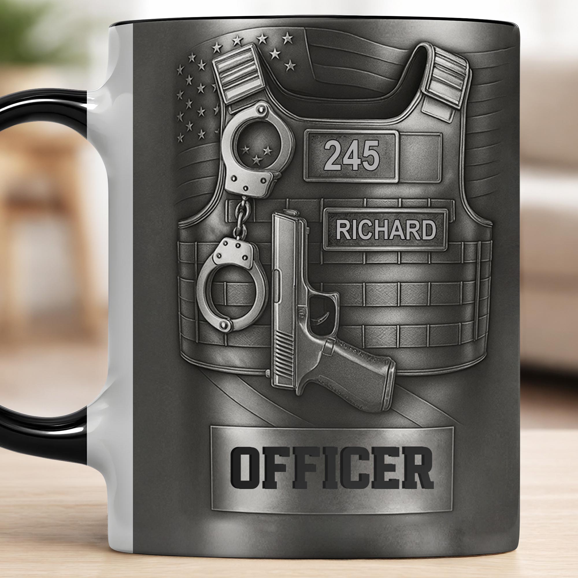 Personalized Officer Accent Mug Best Gifts For Police Officer