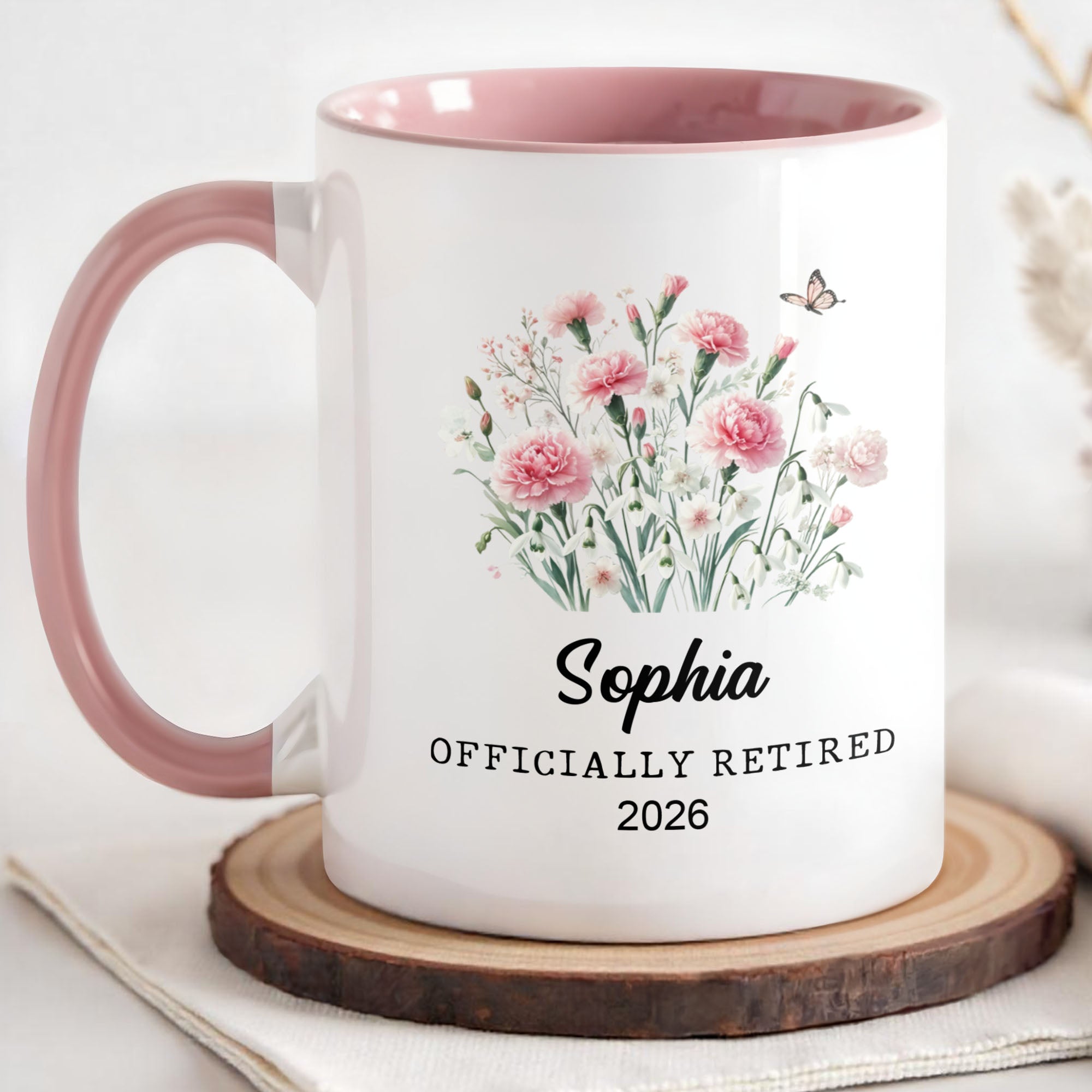 Personalized Officially Retired Accent Mug Never Underestimate The Difference Coffee Cup Gifts - Image 3