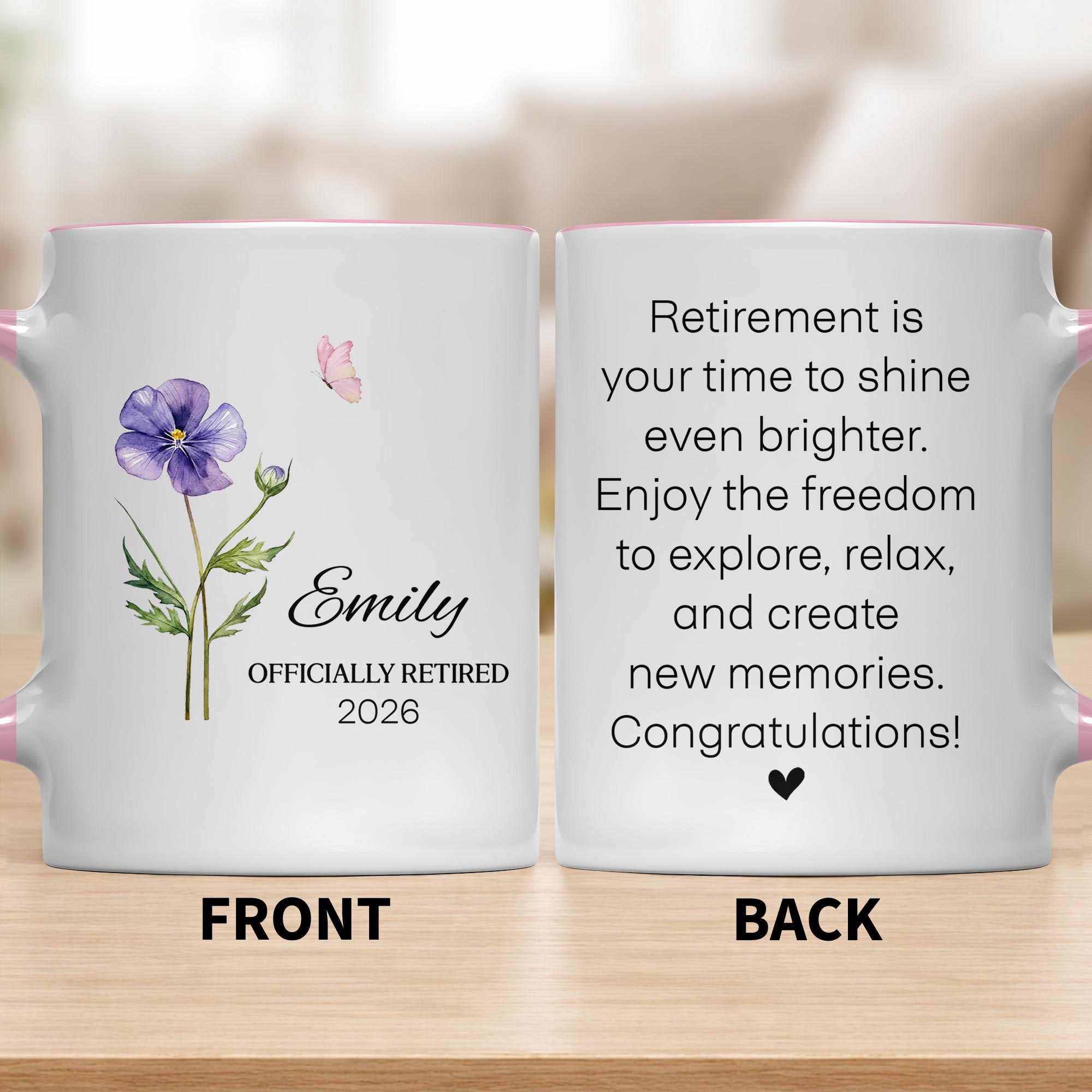 Personalized Officially Retired Time To Shine Brighter Accent Mug Best Retirement Gifts - Image 5