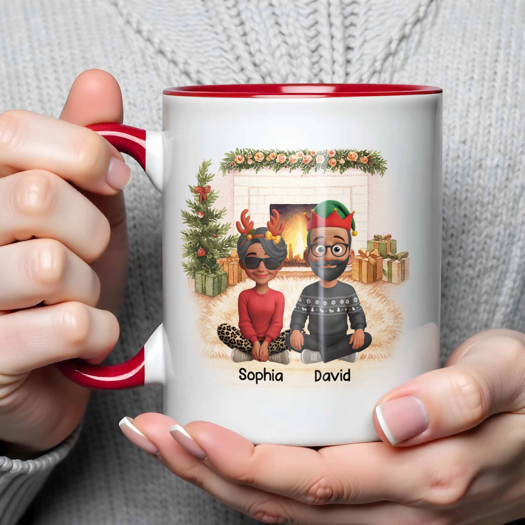 Personalized Our 1st Christmas Married Accent Mug Xmas Gift Ideas For Married Couples - Image 3