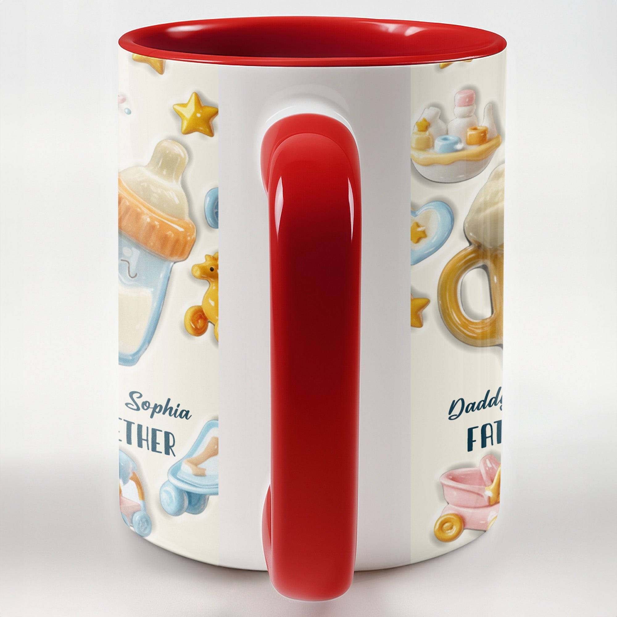 Personalized Our First Father's Day Together Accent Mug First Time Dad Gifts - Image 7