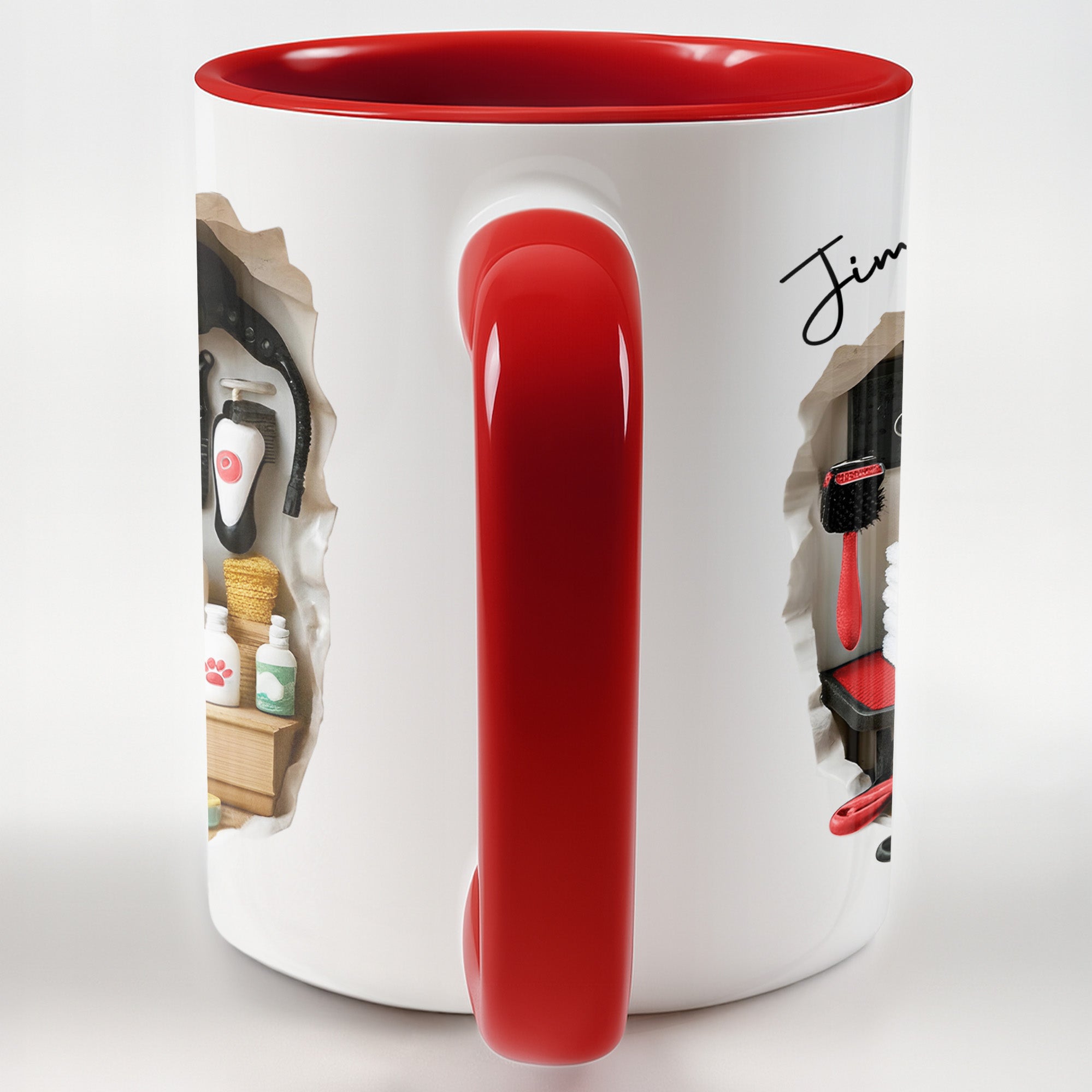 Personalized Pet Grooming Essentials Design Accent Mug Gifts For Pet Lovers - Image 5